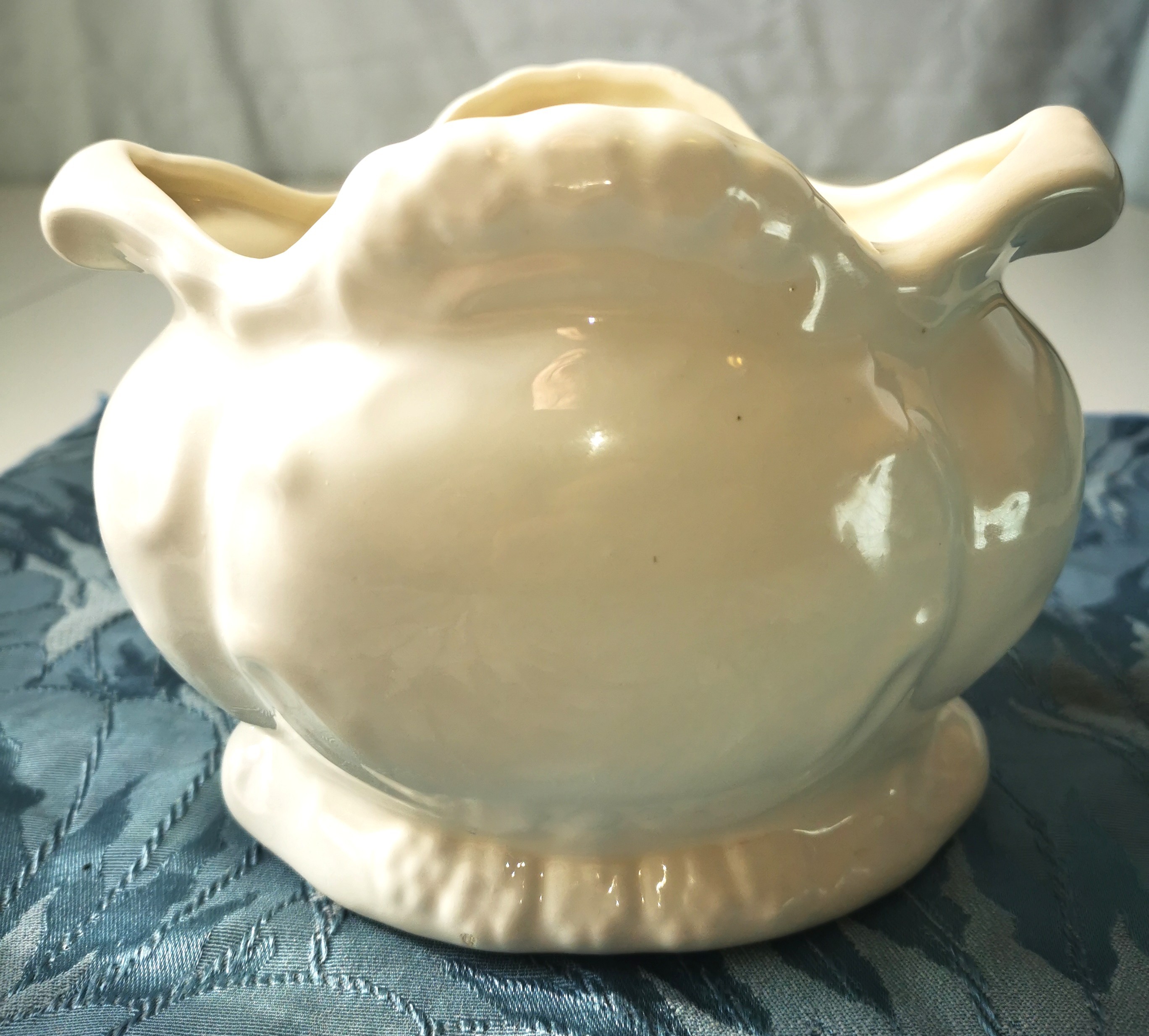 Cachepot Handles Porcelain Vintage Floral Ceramic Vase Bowl - photo 5