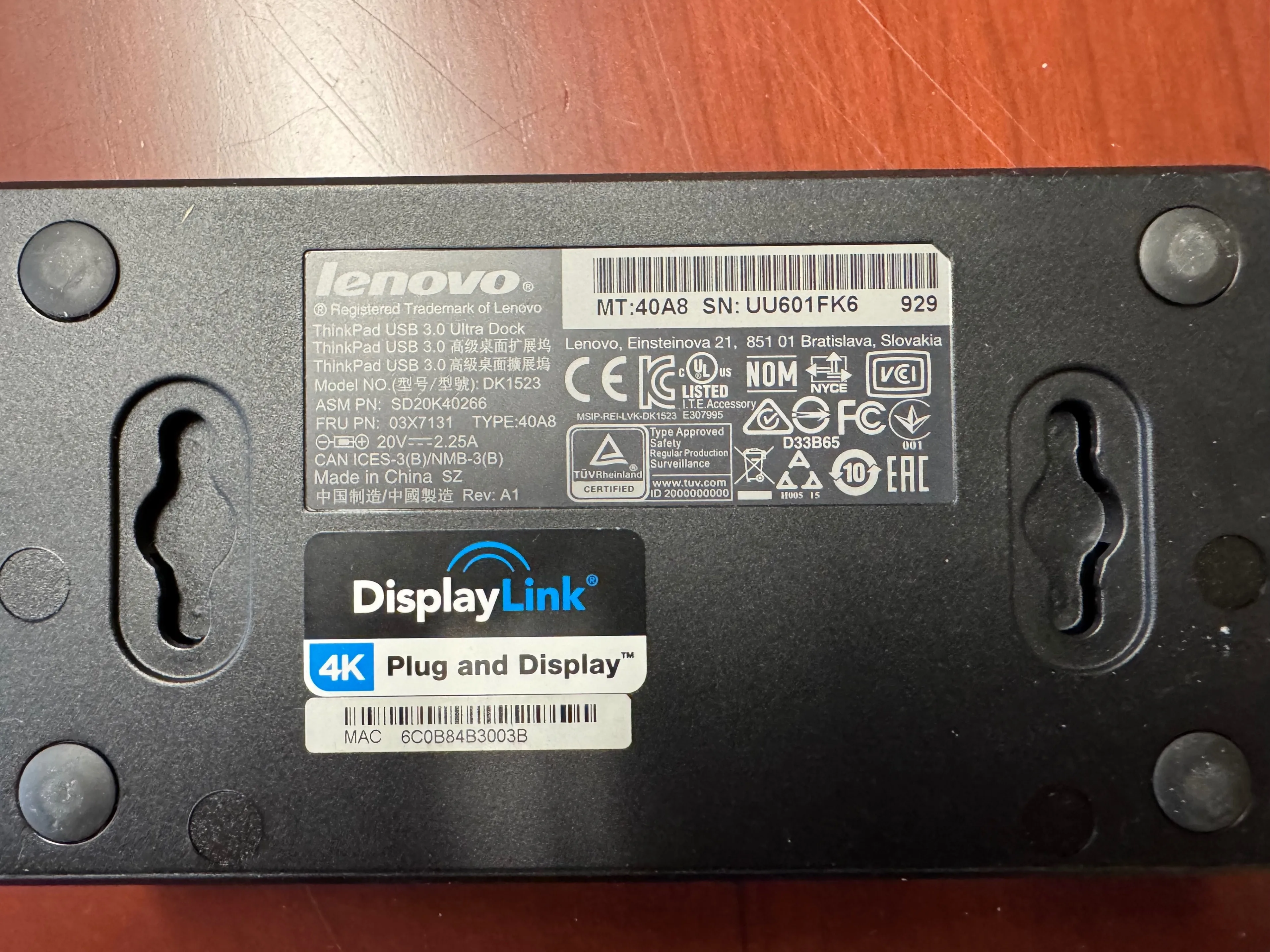 Lenovo ThinkPad USB 3.0 Ultra Dock image indicator(4)