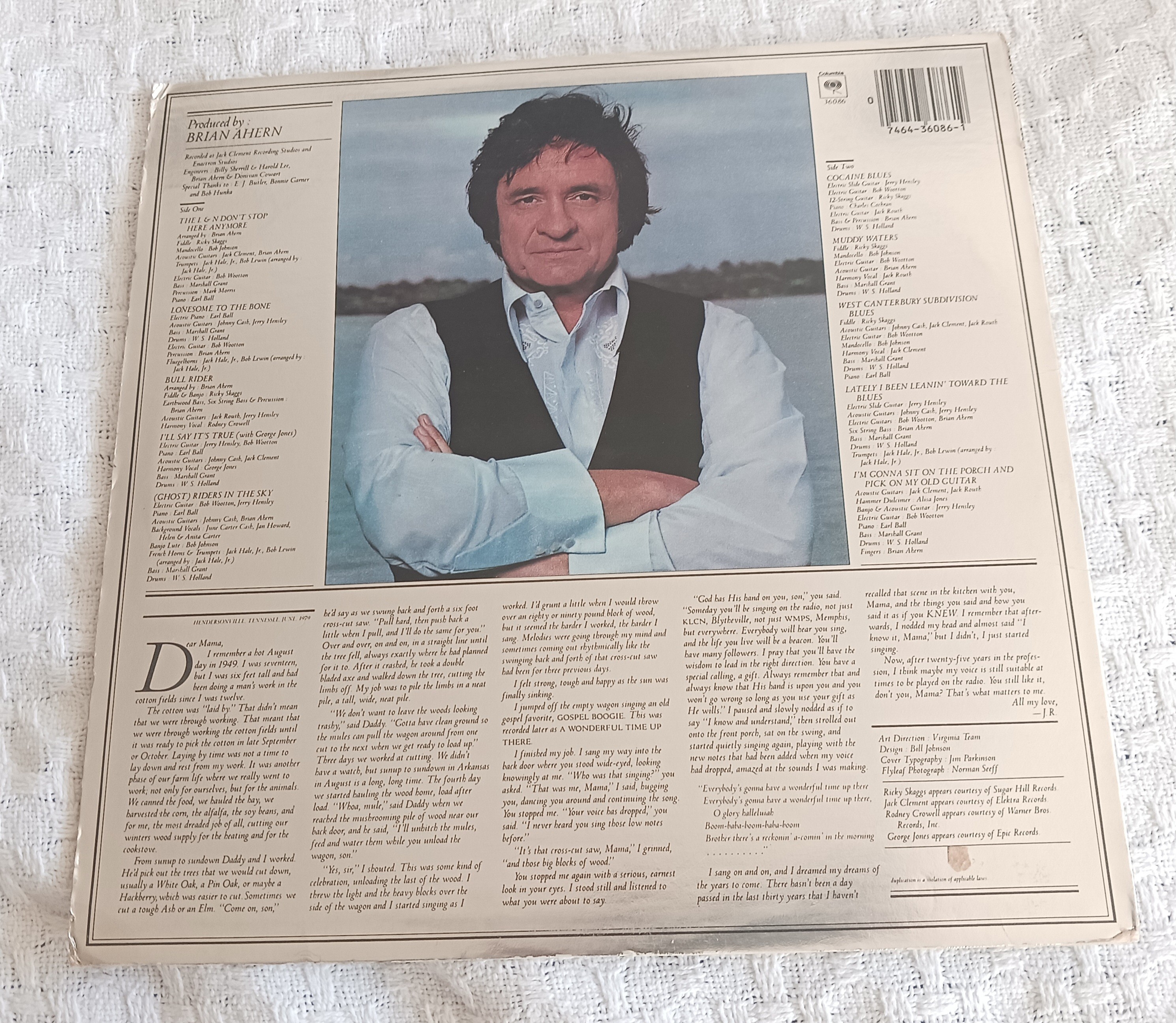 Johnny Cash-SILVER Vinyl Record Vintage LP - photo 2