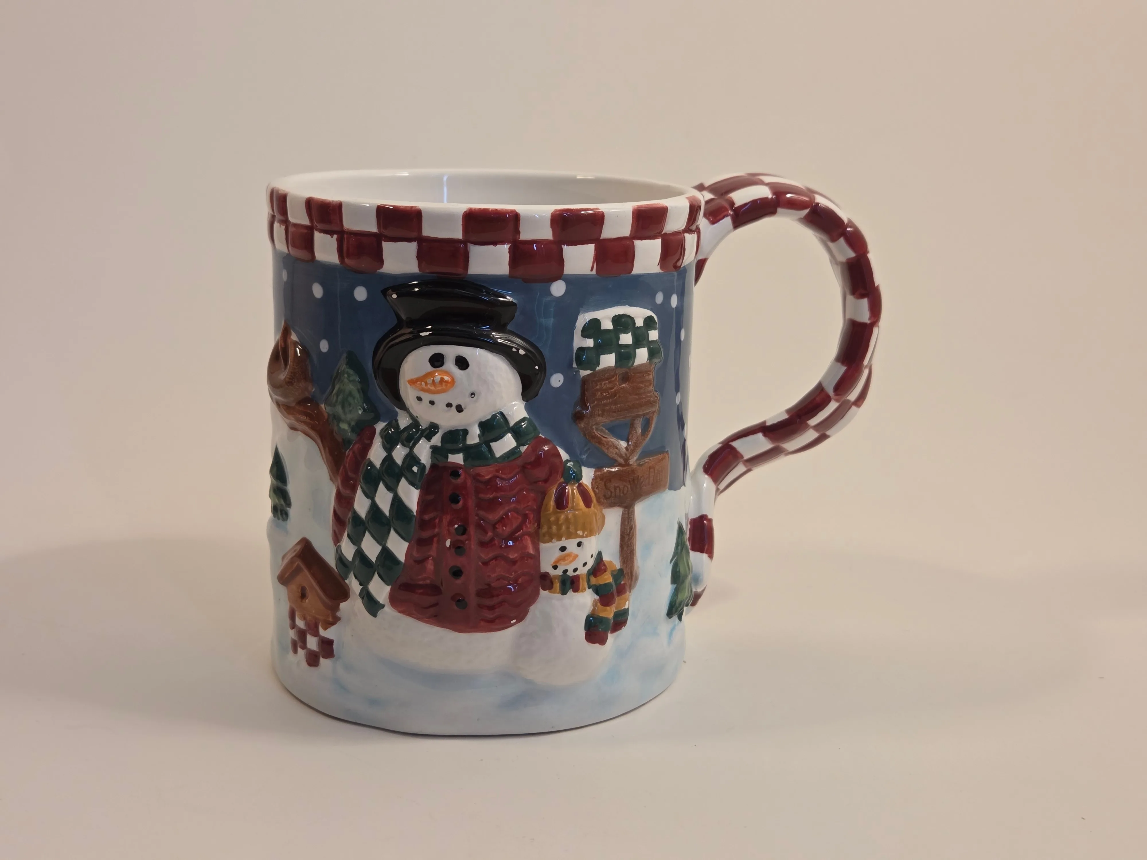 Presidio Snowman Mug by Laurie Korsgaden, 2001