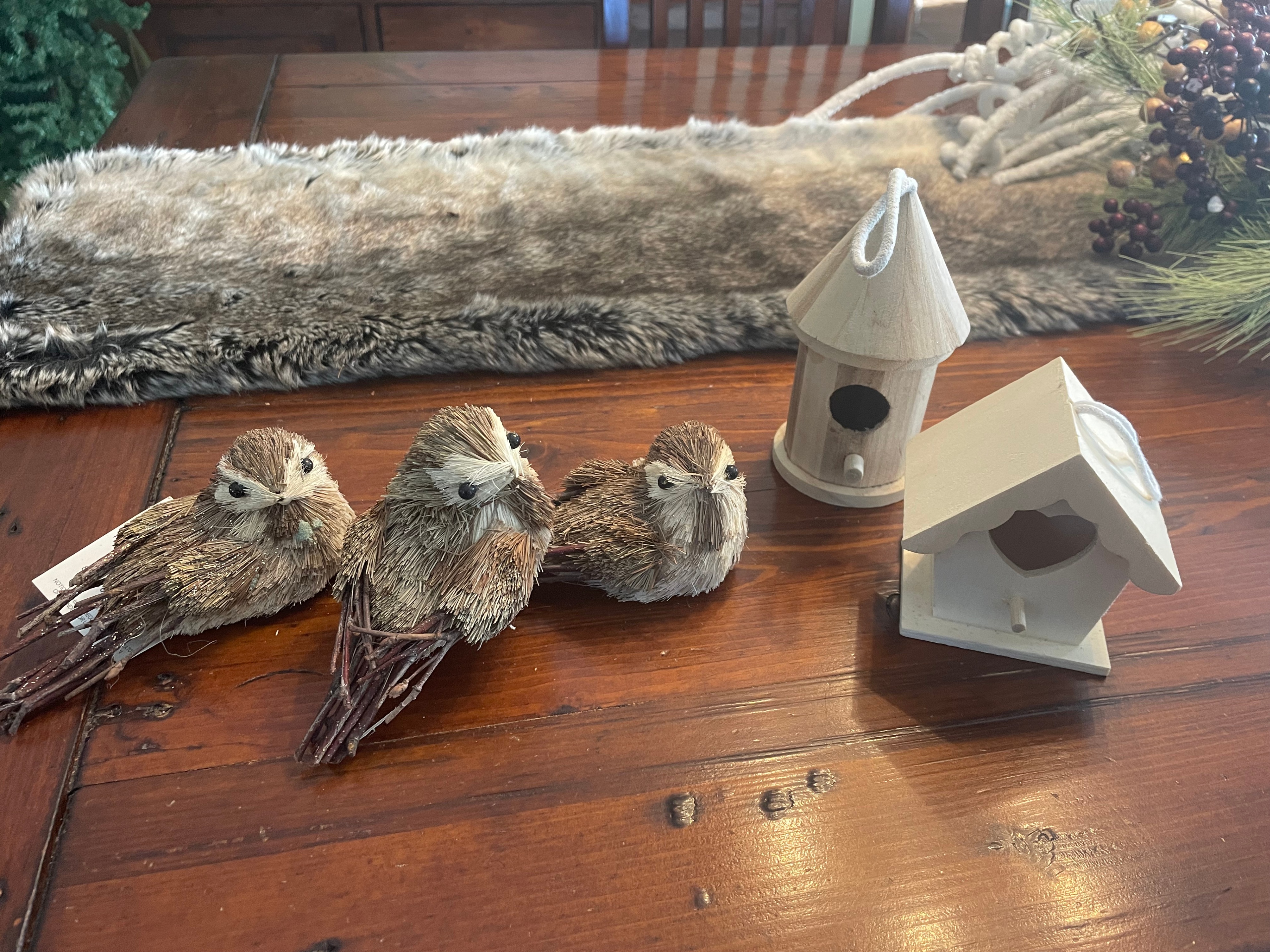 Birds and Bird Houses Ornaments Decorations