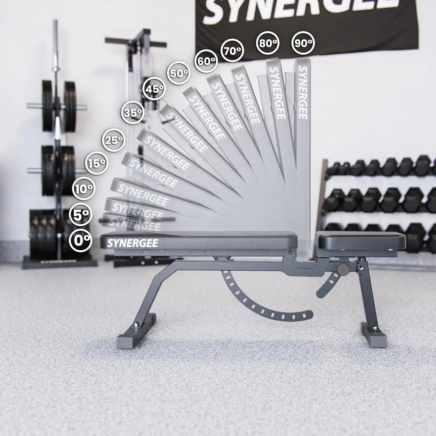 Synergee Adjustable Incline Workout Bench image indicator(2)