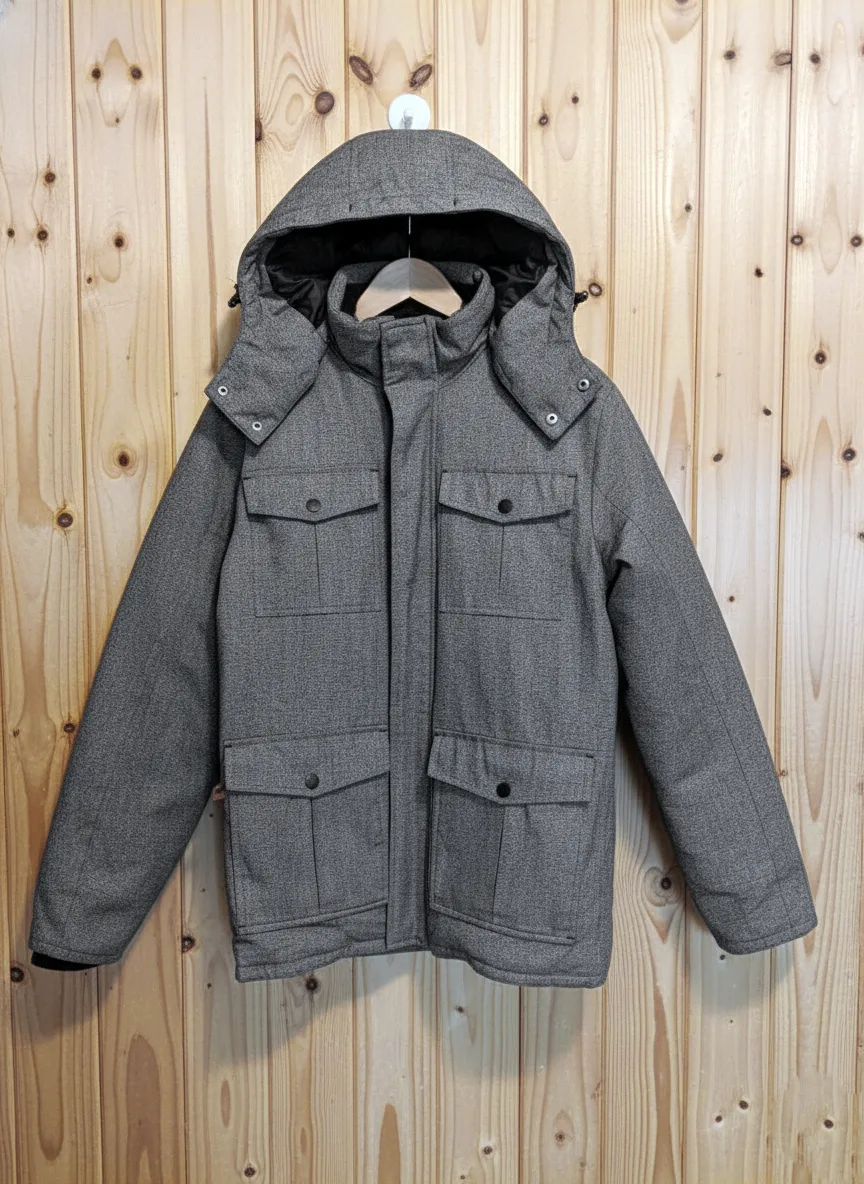 ROOTS Mens Down Hooded Insulated Winter Jacket (S but fits M) image indicator(2)