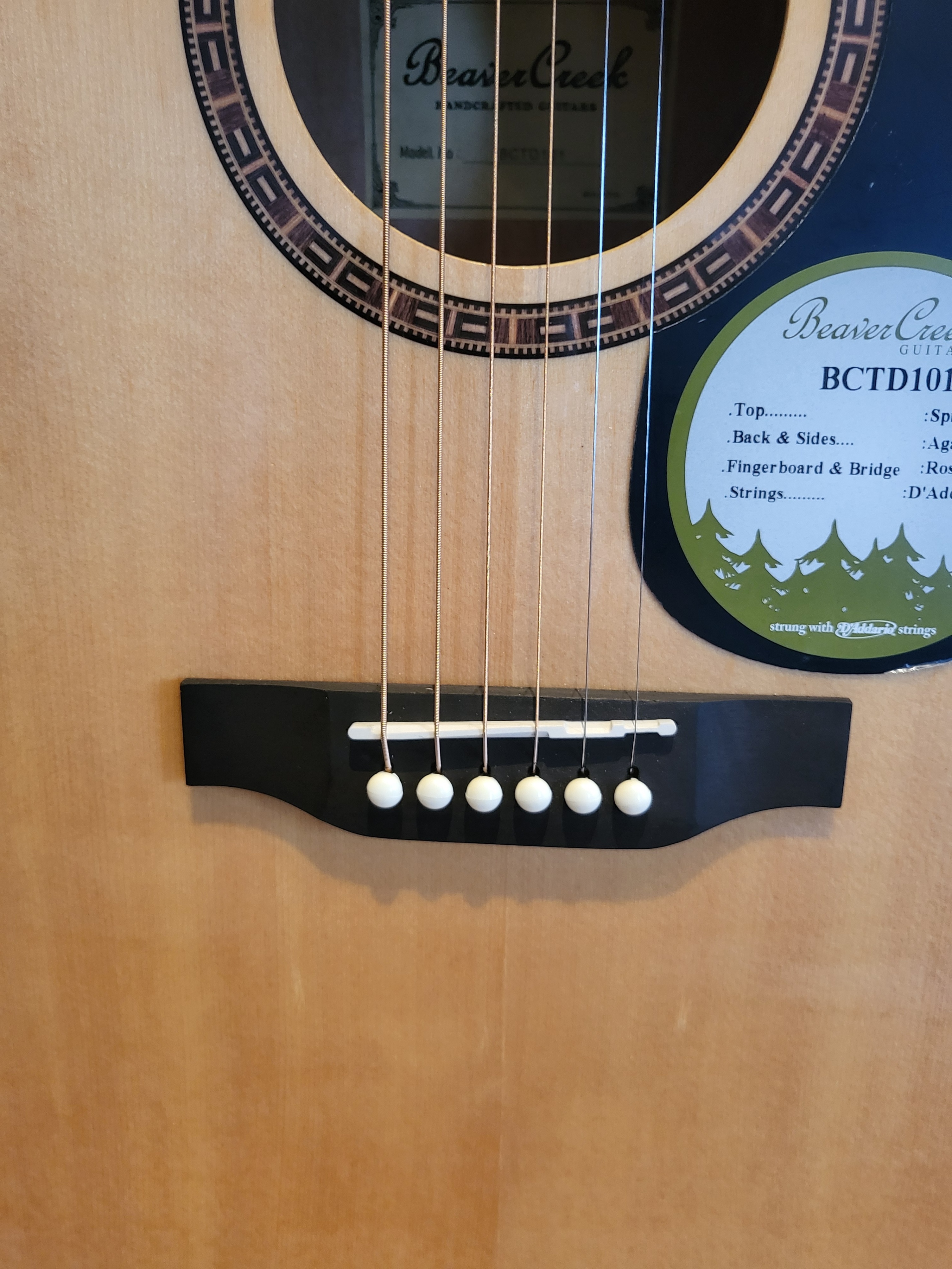 Beaver Creek BCTD101 Beginner Acoustic Guitar Brand new - photo 4