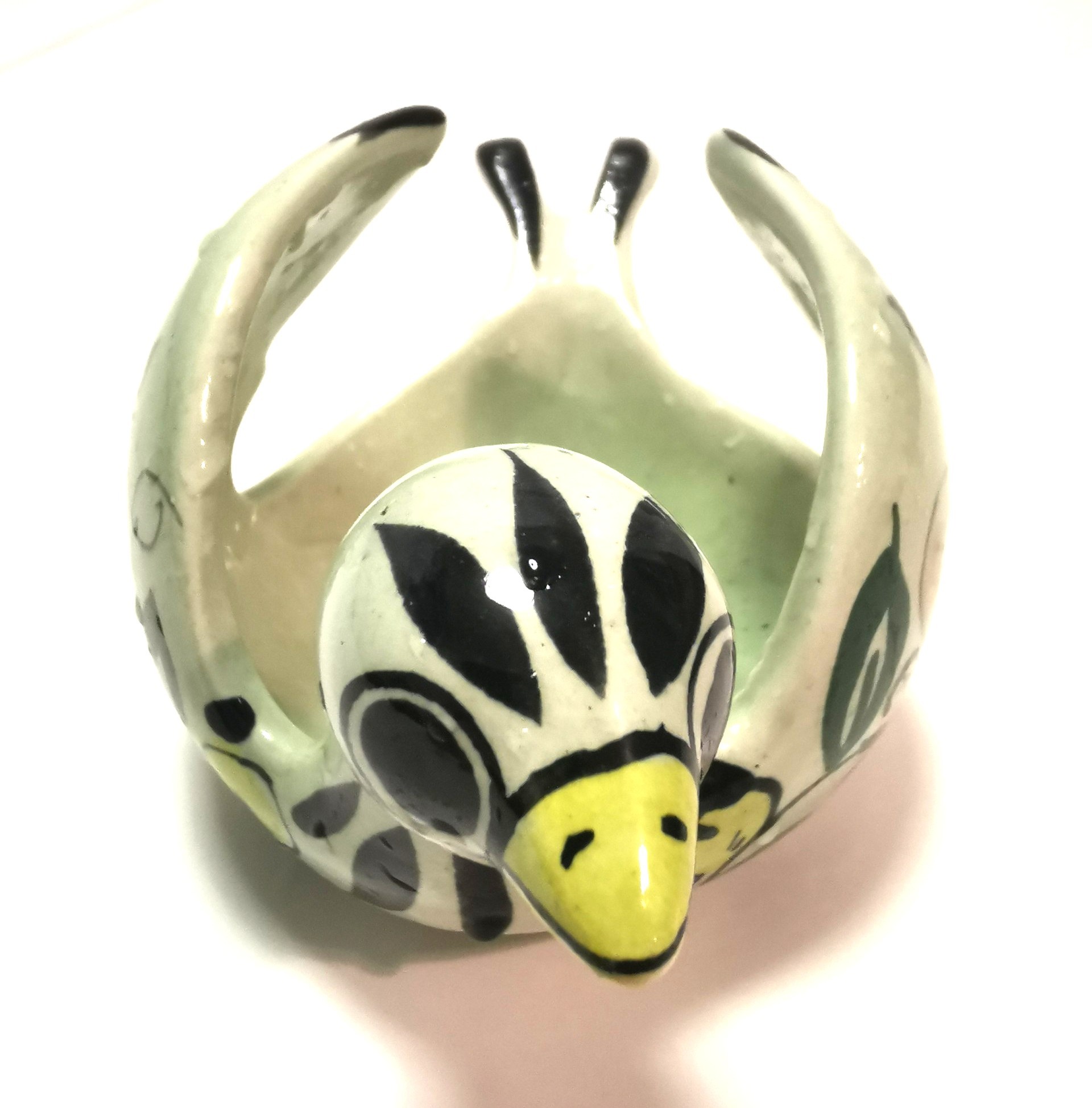1970s Noe Suro Mexican Pottery Bird Dish - Tonala Art Hand Made - photo 2