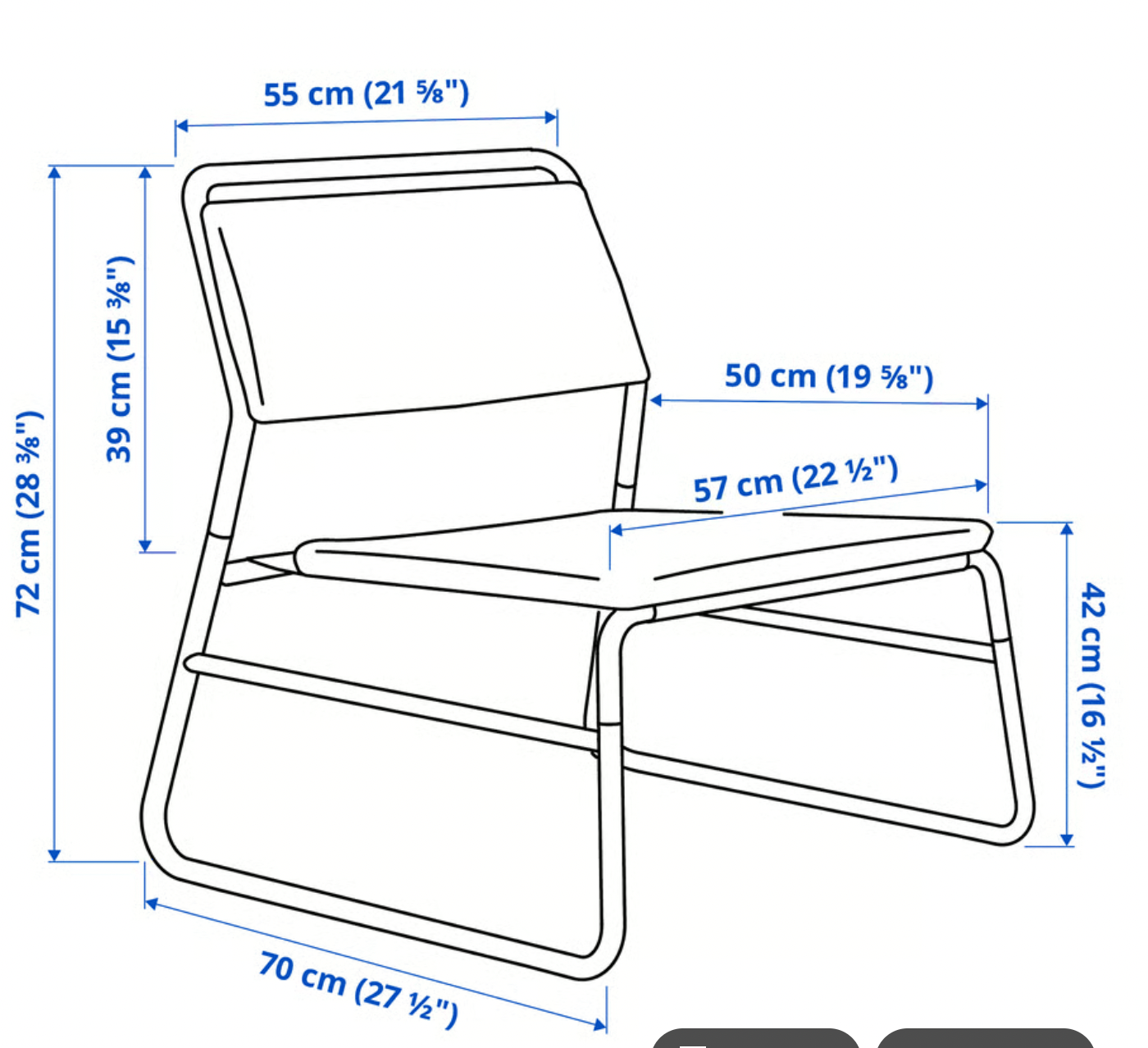 Ikea LINNEBÄCK Chair - photo 2