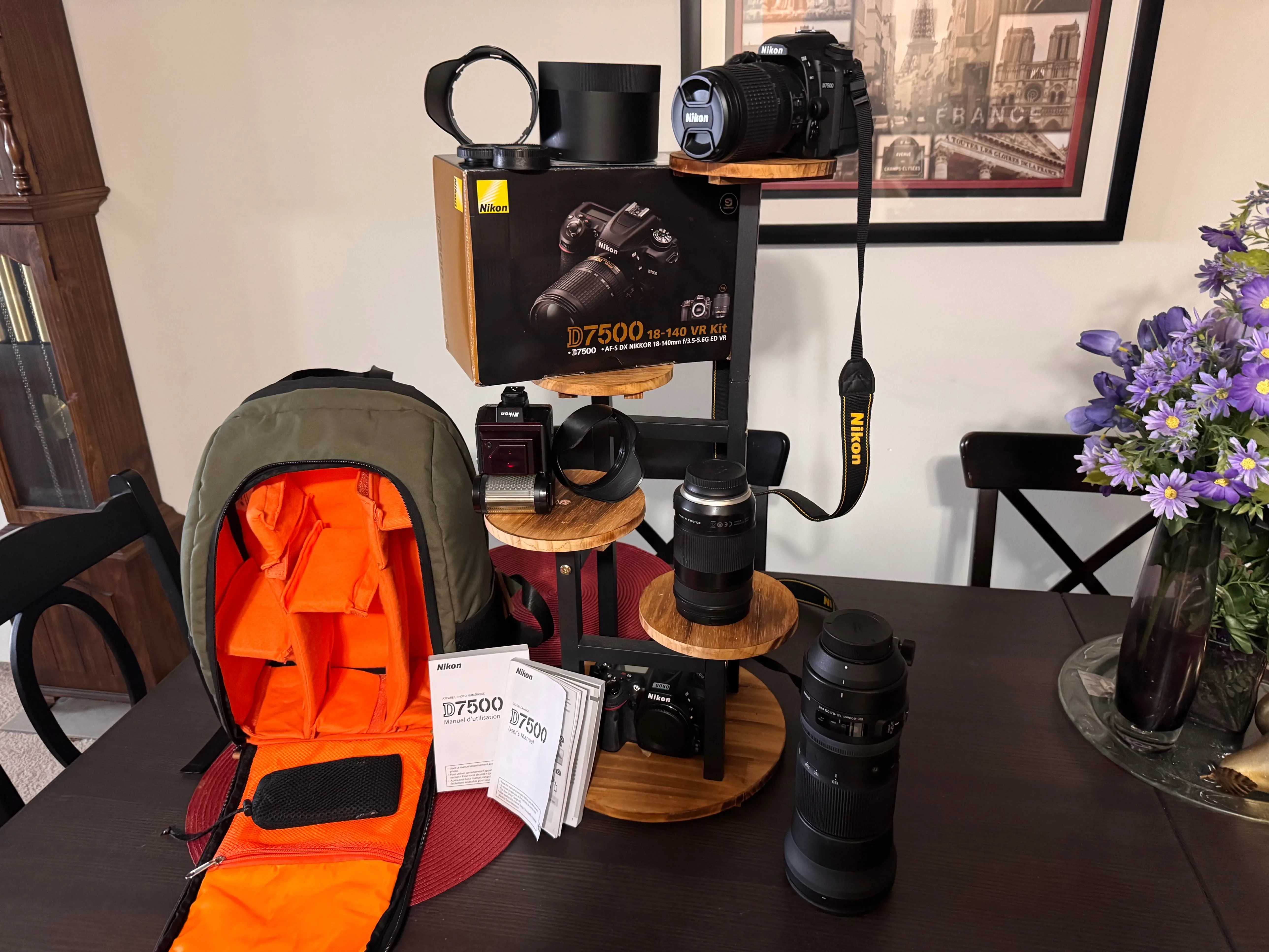 Nikon D7500 DSLR Camera with 3 Lenses and full Kit