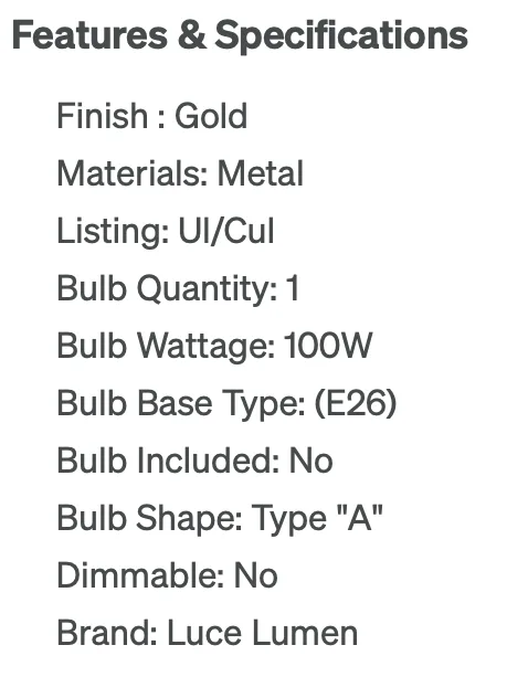 NEW Gold/Black Ombre Metal Floor Lamp image indicator(3)