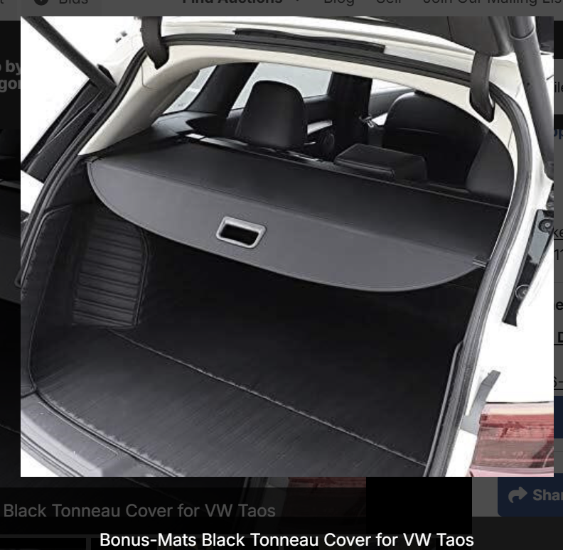 Cargo shade for VW Taos 2022 - 2025 - photo 4