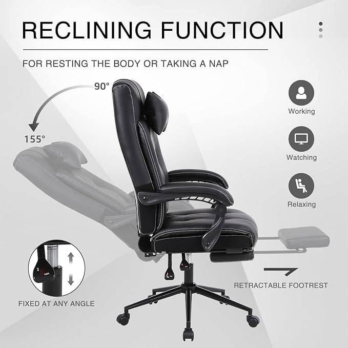 BRAND NEW Back Reclining Office Chair with Footrest - photo 3