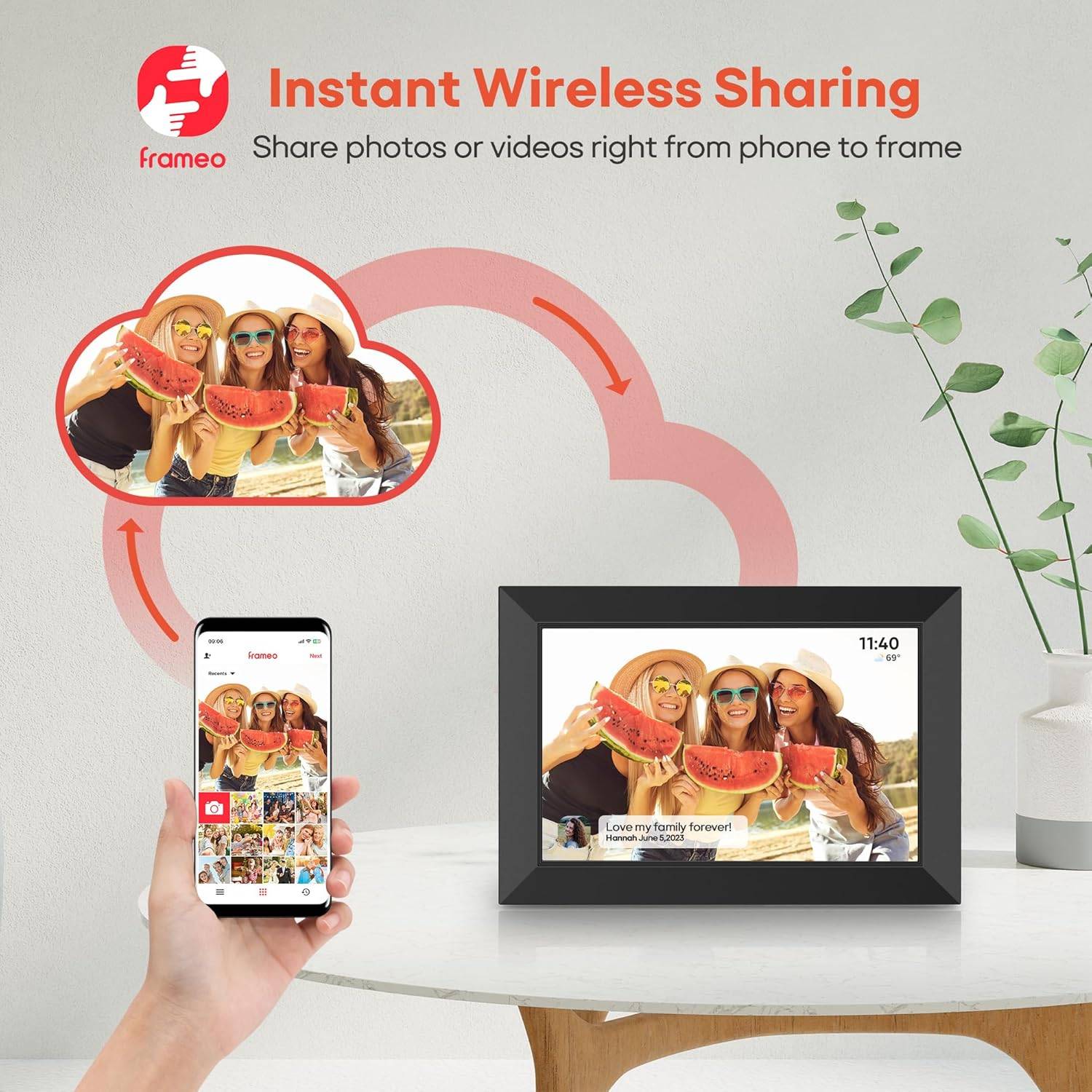 Frameo 10.1 Inch WiFi Digital Picture Frame - photo 2