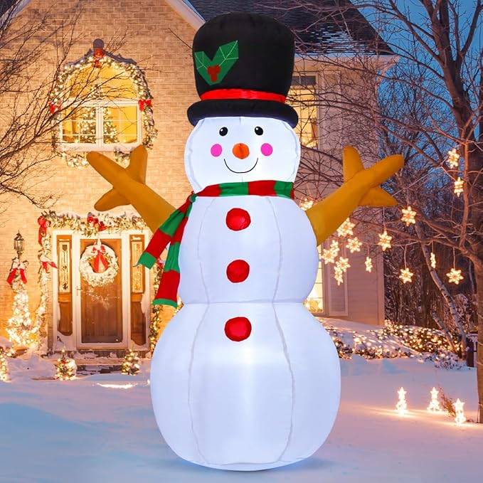 New GOOSH 5 ft Inflatable Christmas Snowman with LED Light