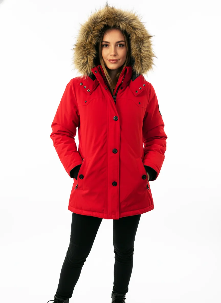 LIKE NEW (Repaired Inner Seam) Women Down Parka Winter Jacket XS