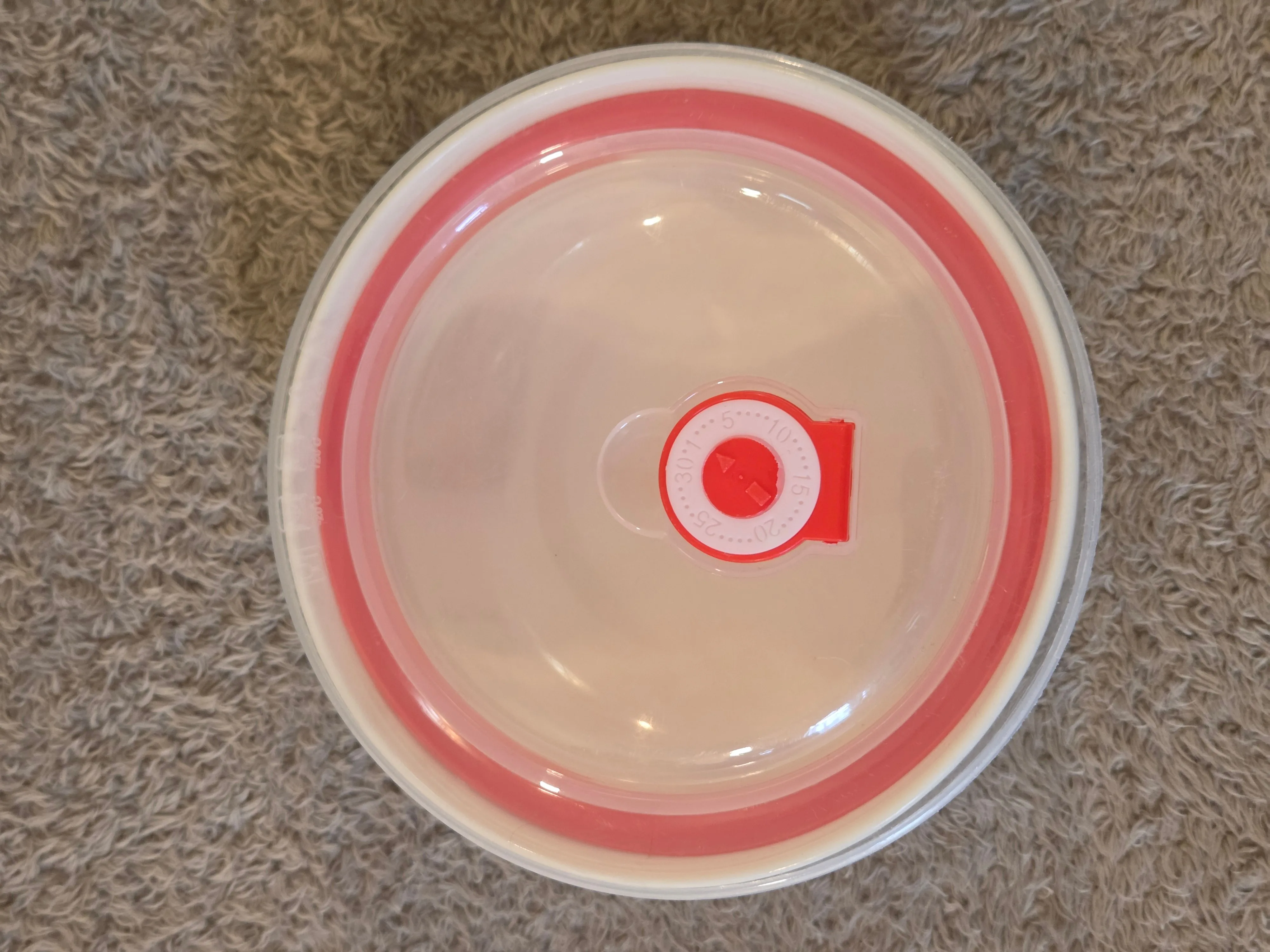 Blue leaf ceramic bowl w/ vented lid, 16 cm image indicator(2)