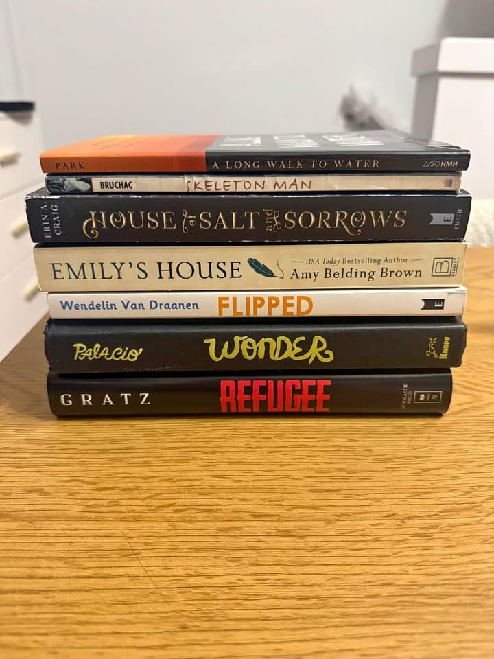 Stack of Assorted Books - A Long Walk to Water & More!