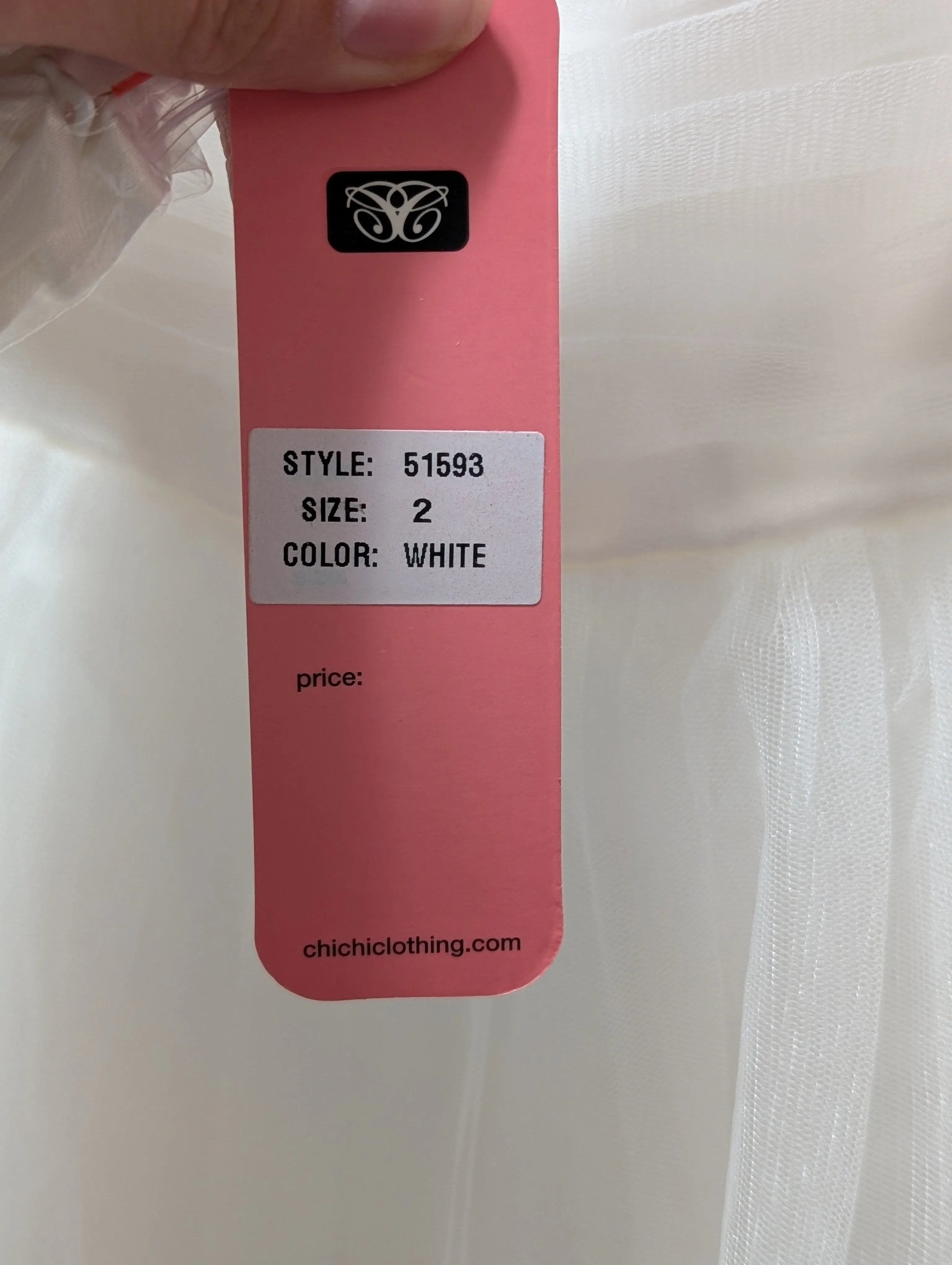 Size 2 Embroidered Floral Tulle Dress image indicator(10)