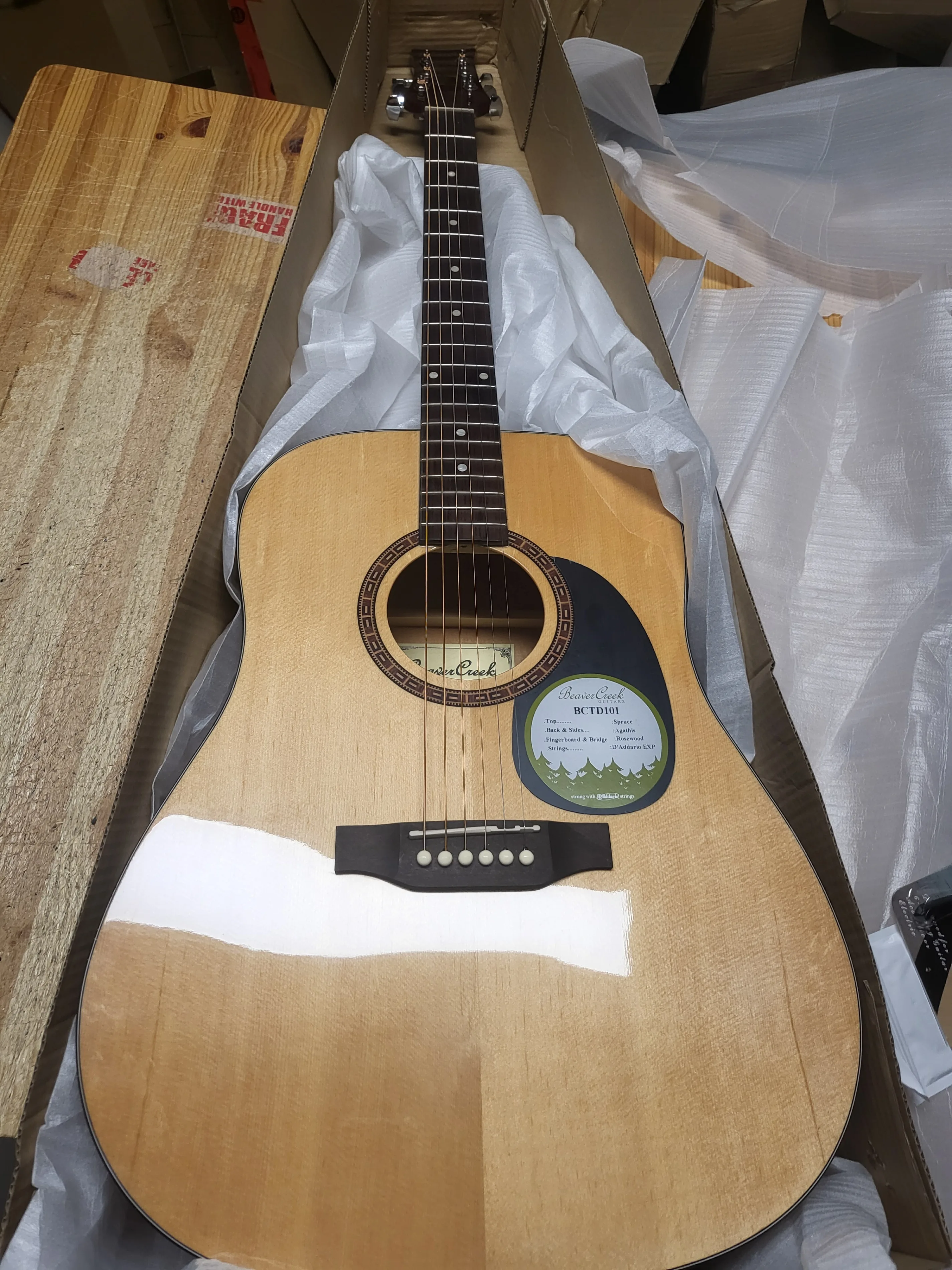 Beaver Creek BCTD101 Acoustic Guitar Brand New image indicator(8)