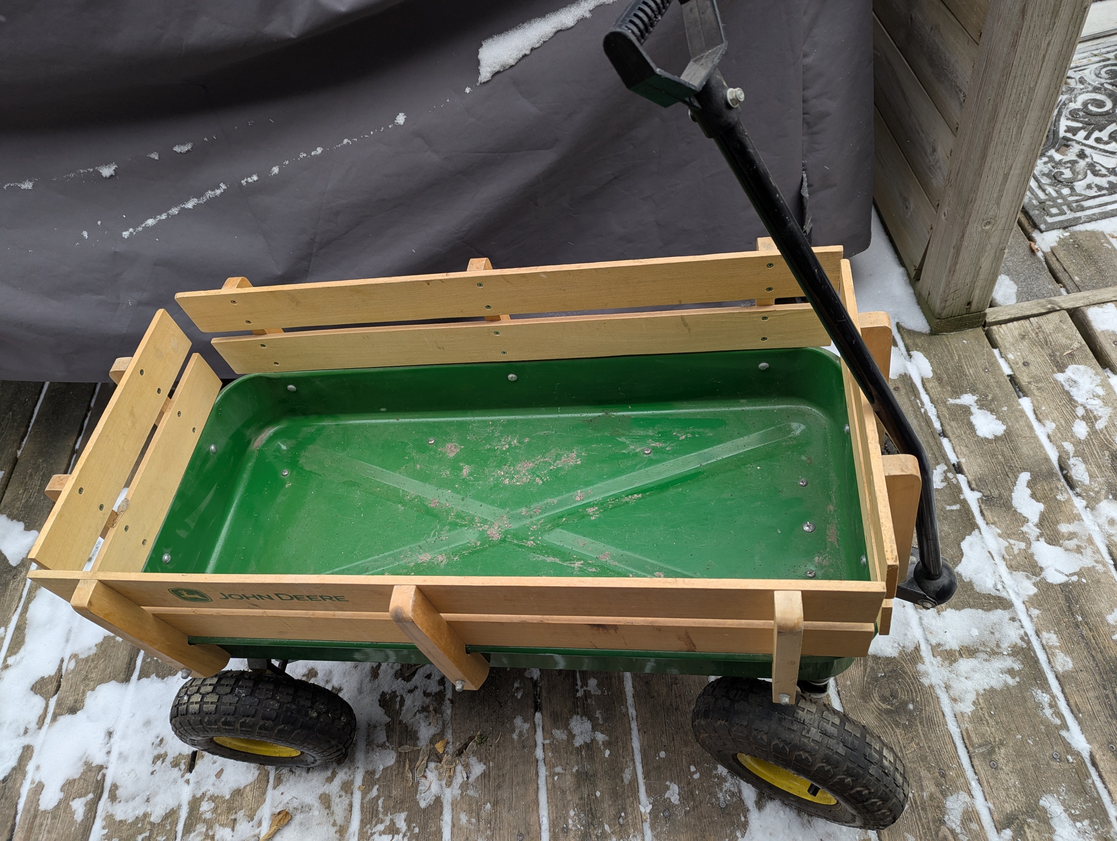 36" John Deere stake wagon for kids, groceries, or yard cleanup! - photo 3