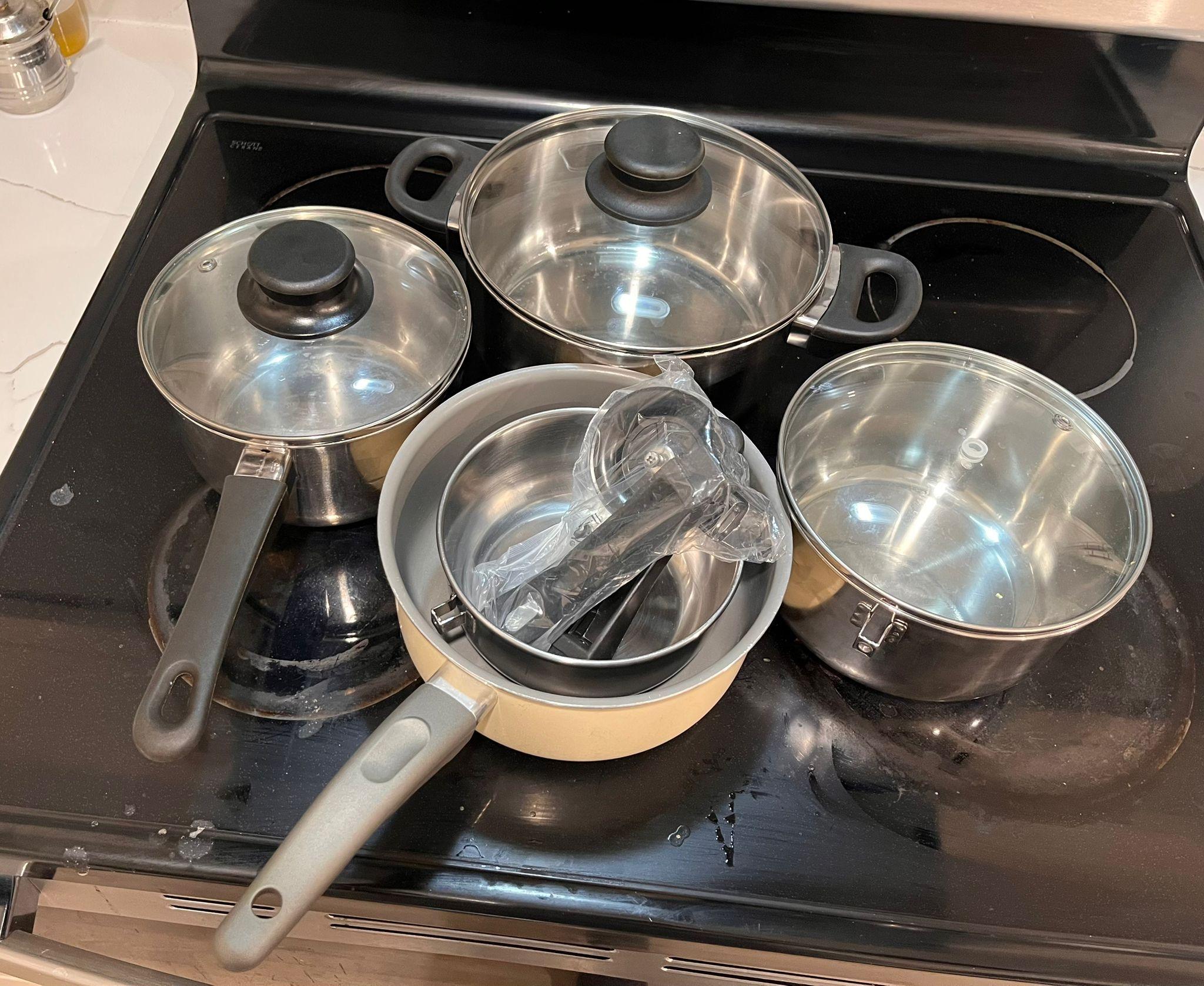 🍳 Stainless Steel Pot and Pans – With Lids | NEW - photo 4