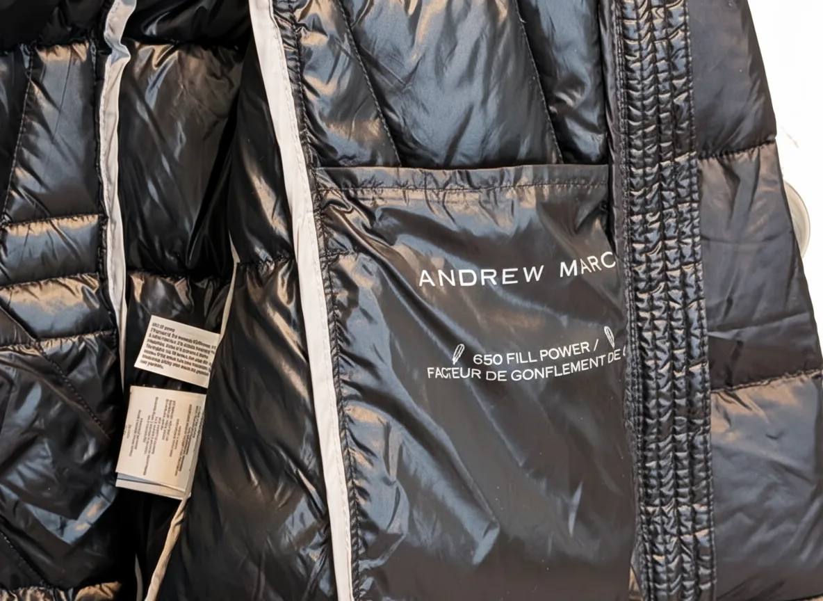 ANDREW MARC Women Blck Packable Duck Down Puffer Winter Jacket S image indicator(9)