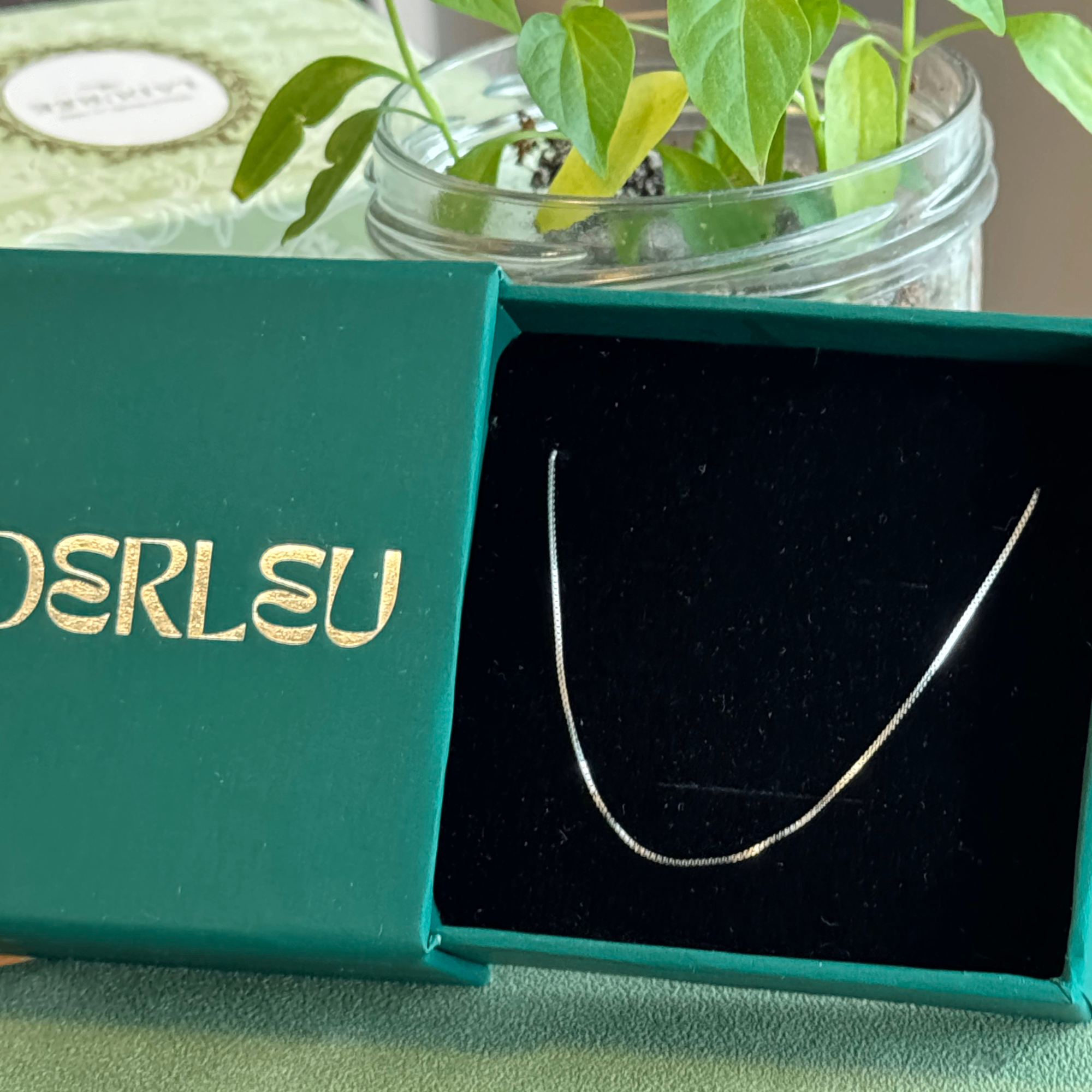 925 Sterling Silver Box Chain, 18 mm, 1.5mm (New) - photo 2