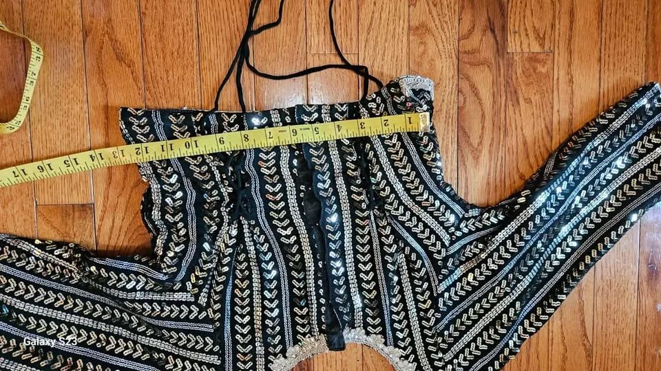 Sequin Embellished Lehenga Set image indicator(3)