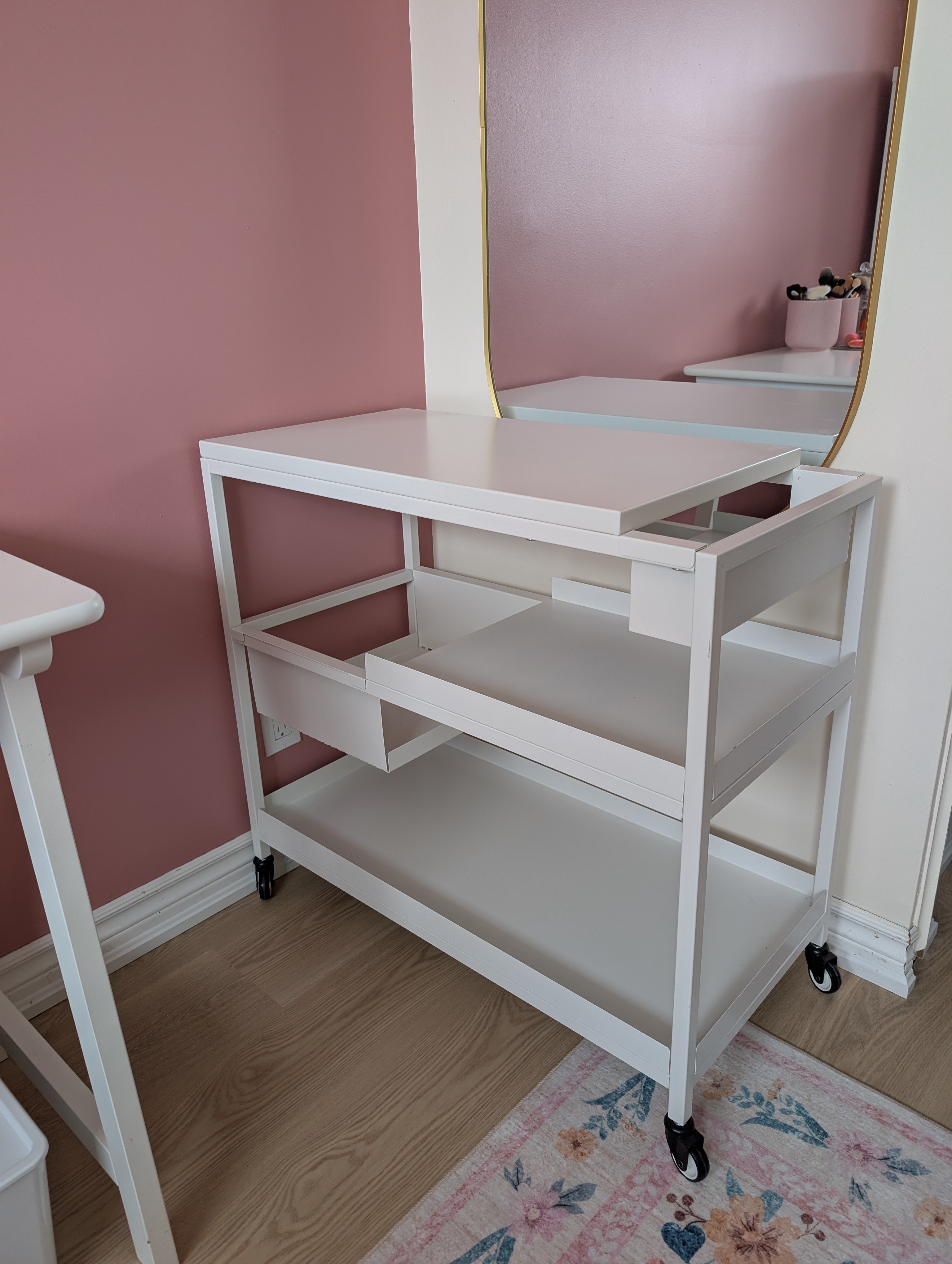 IKEA TROTTEN White Utility Cart - photo 2