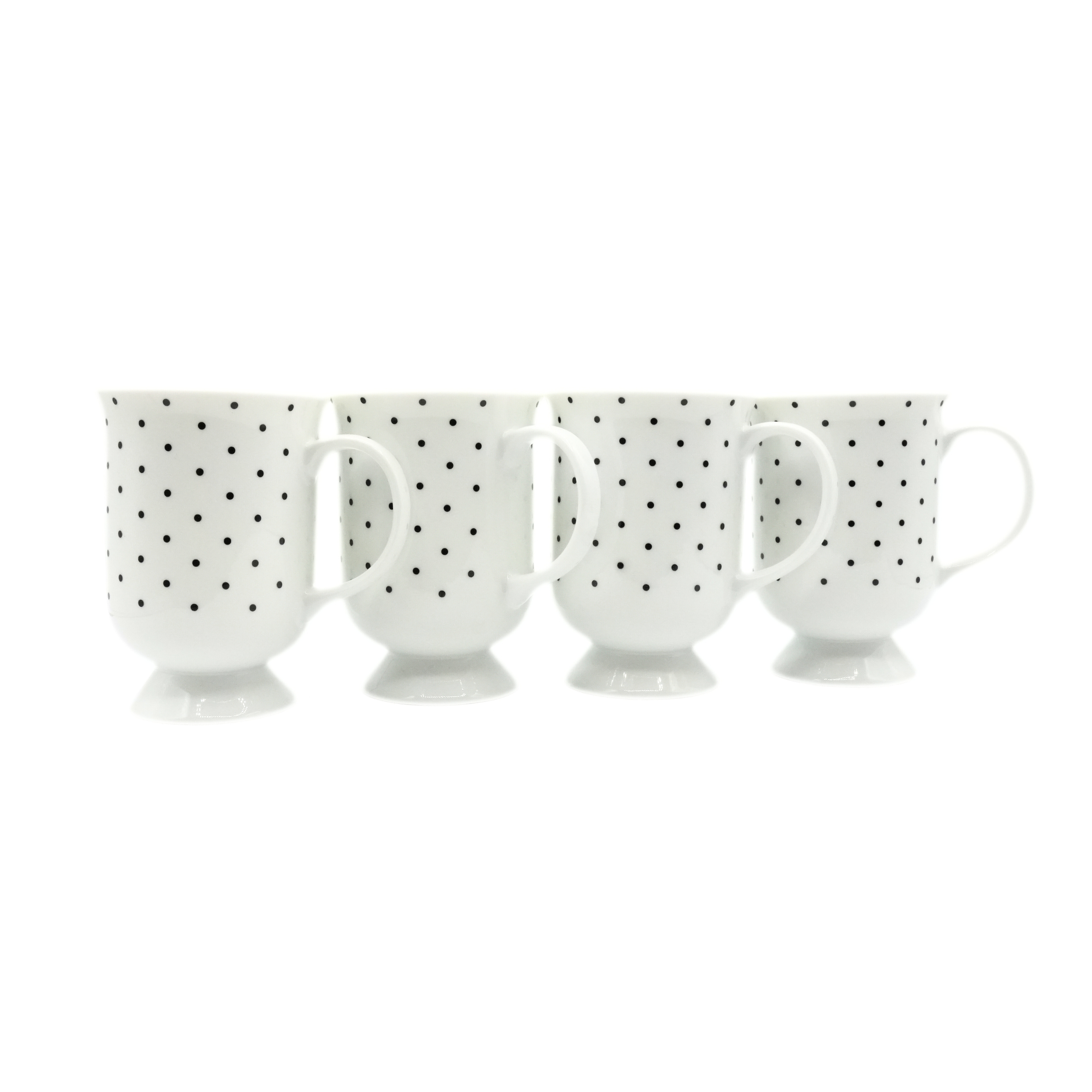 DOT Set of 8 Pedestal Mugs - New in Box!