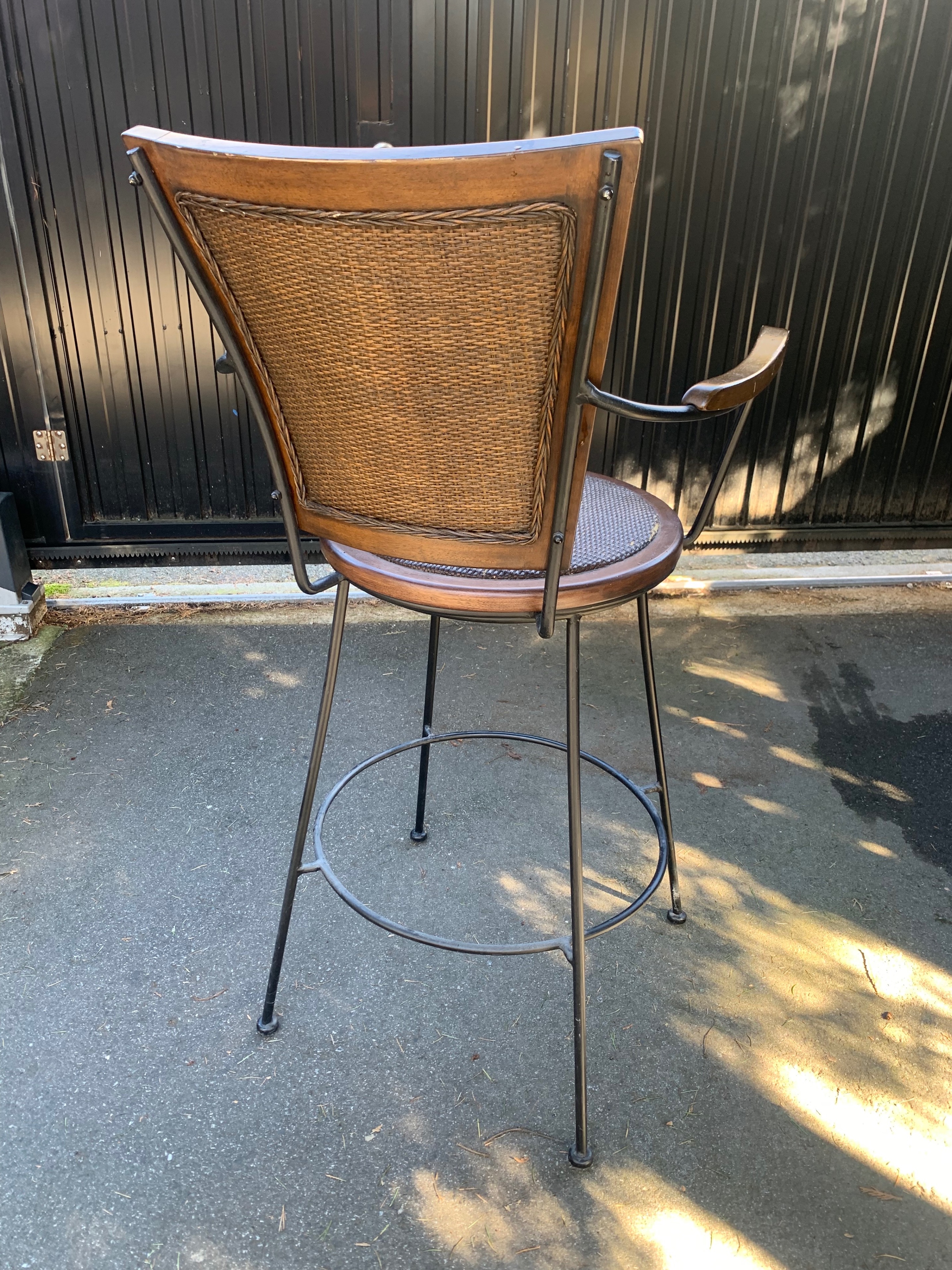 Wicker Back Bar Stool - photo 2
