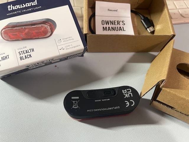 Thousand Magnetic Helmet Light – Brand New - photo 5