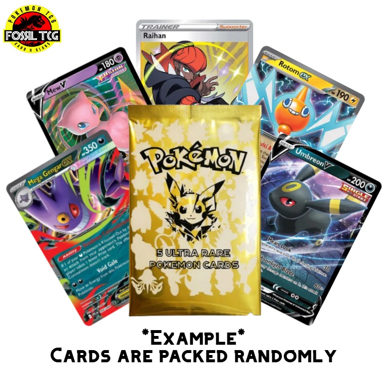 Pokemon Cards Custom Ultra Rare Pack – 5 Guaranteed EX / V  + - photo 3