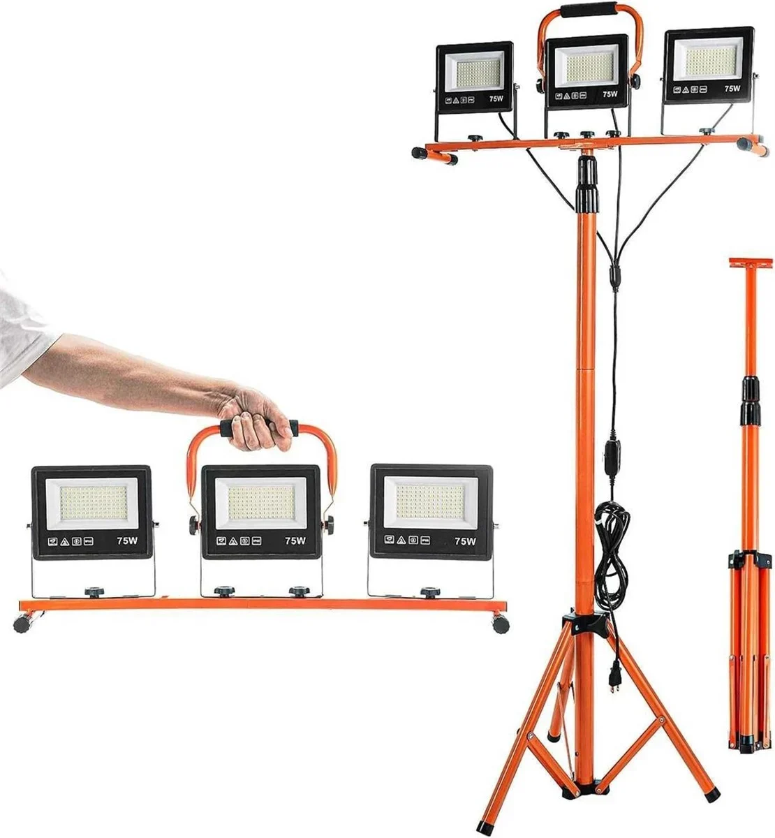 30000 Lumen Work Lights with Stand