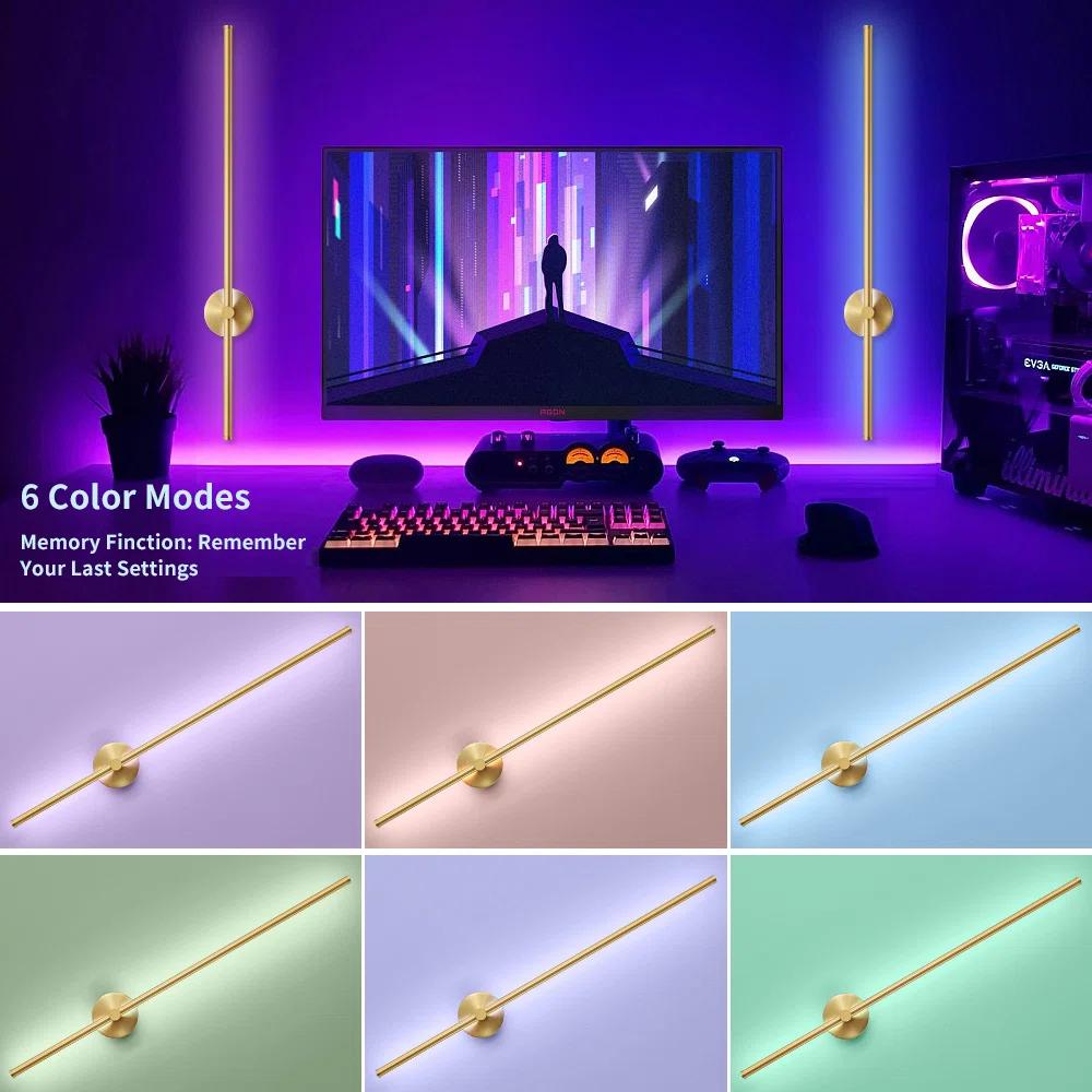 Brand New Gafia RGB Dimmable Aluminum LED Wall Sconce(set of 2) - photo 3