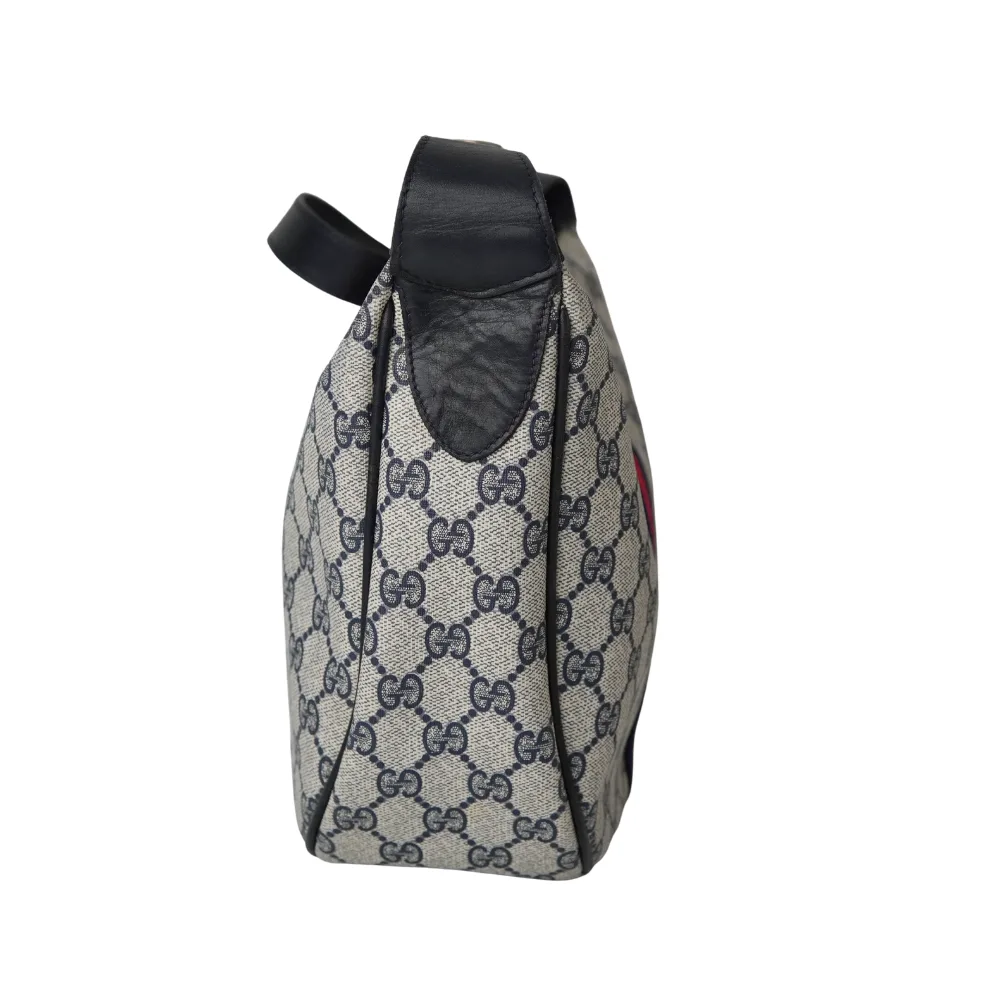 GUCCI Vintage Sherry Line Shoulder Bag - Navy image indicator(4)