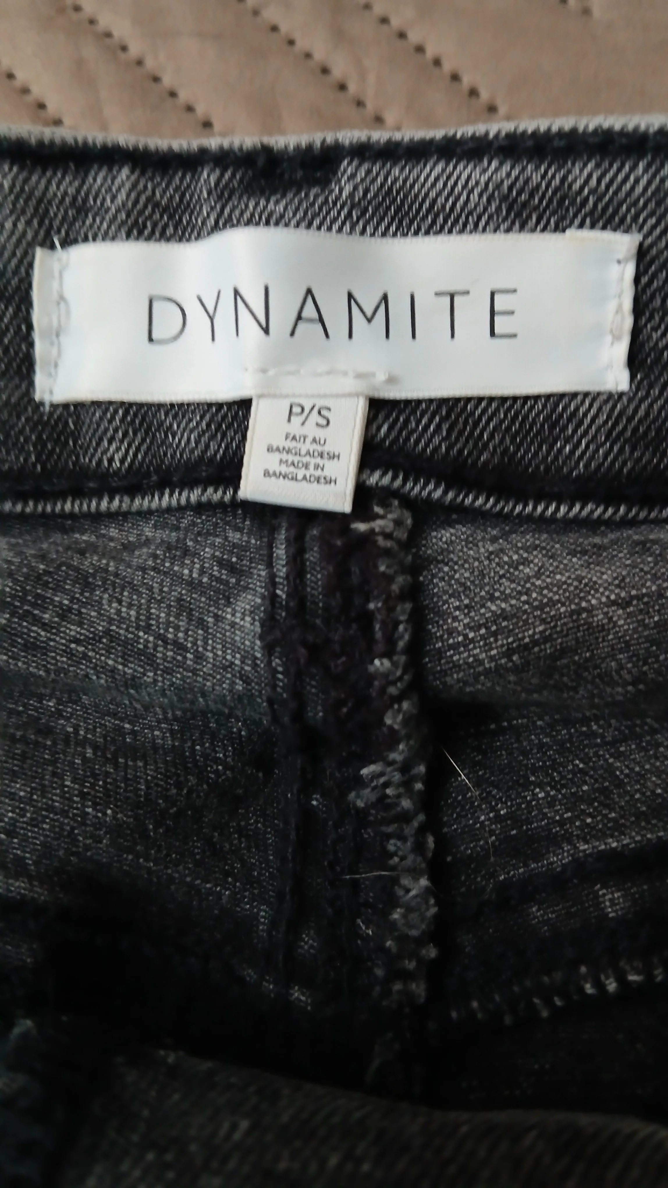 Dynamite Gray Denim Button-Front Skirt, image indicator(4)