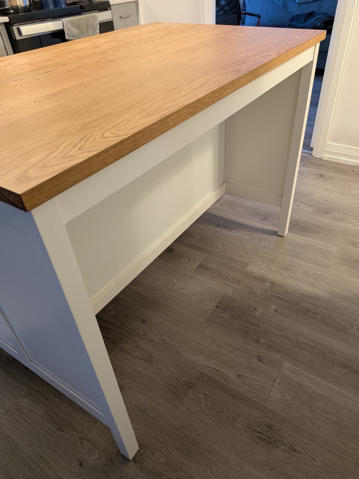 Kitchen island, off-white/oak - photo 3