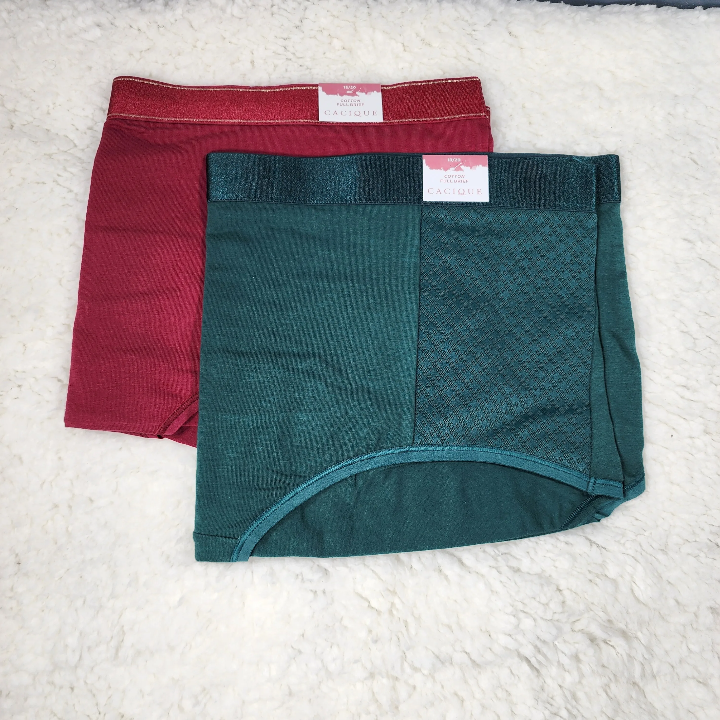 18/20 Lane Bryant Cotton Full Brief Panty With Wide Waistband image indicator(3)
