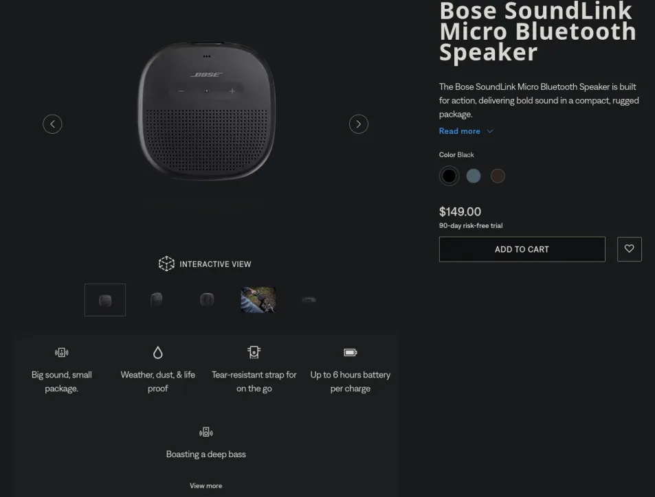 Bose SoundLink Micro Bluetooth Speaker image indicator(2)