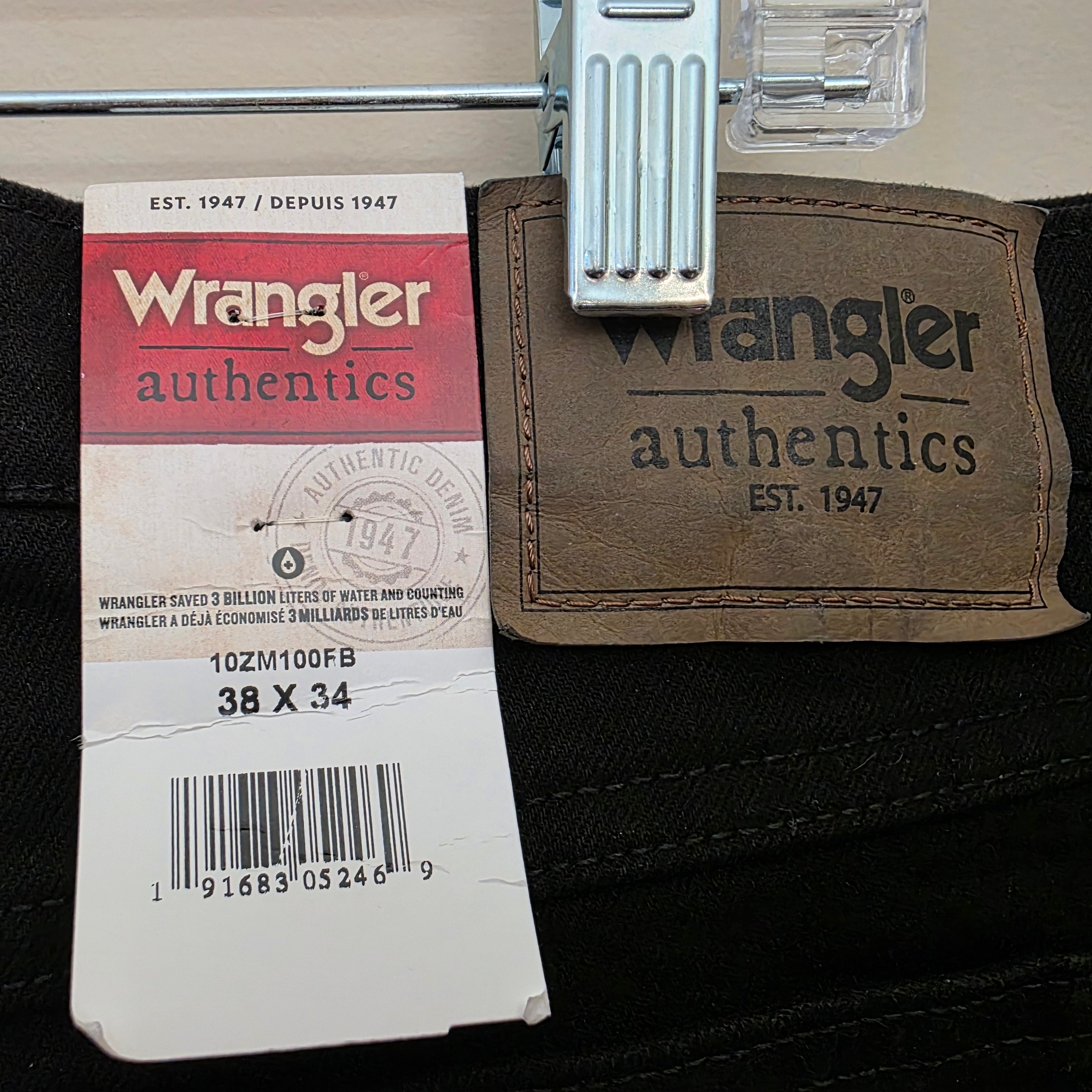 New Wrangler Men’s Black Jeans Size 38x34 - photo 5