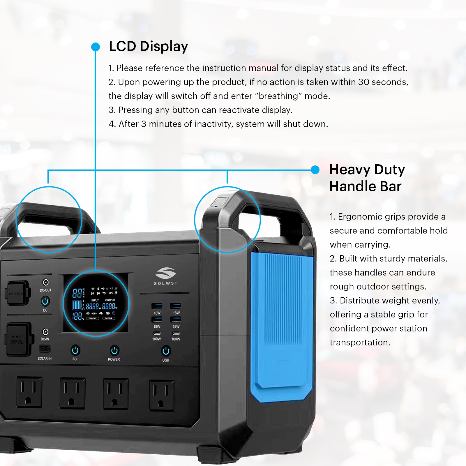 Brand New LiFePO4 TB1600 Portable Power Station: 1536Wh Capacity - photo 3