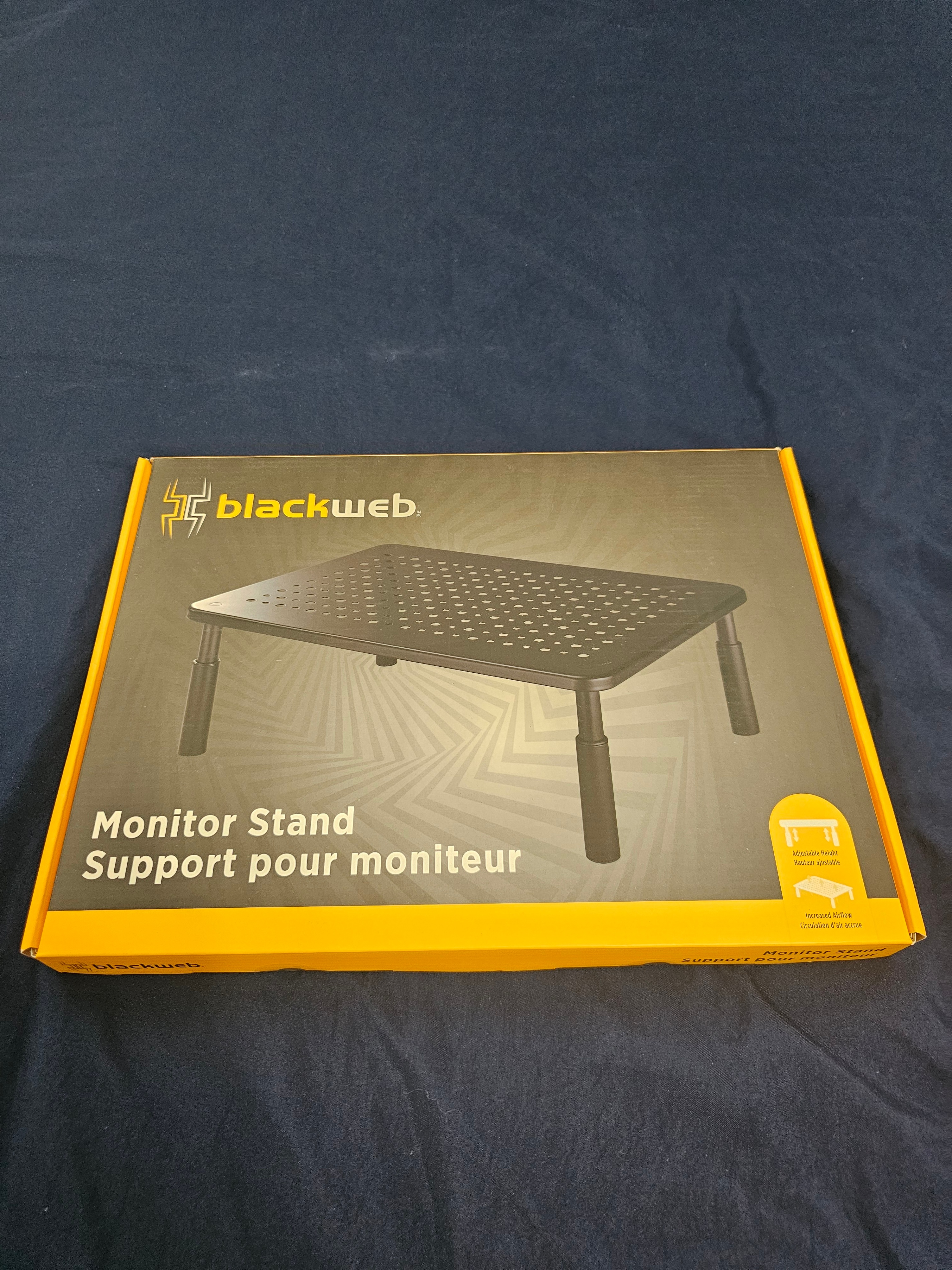 blackweb Increased Airflow Adjustable Monitor Stands (Qty: 2)