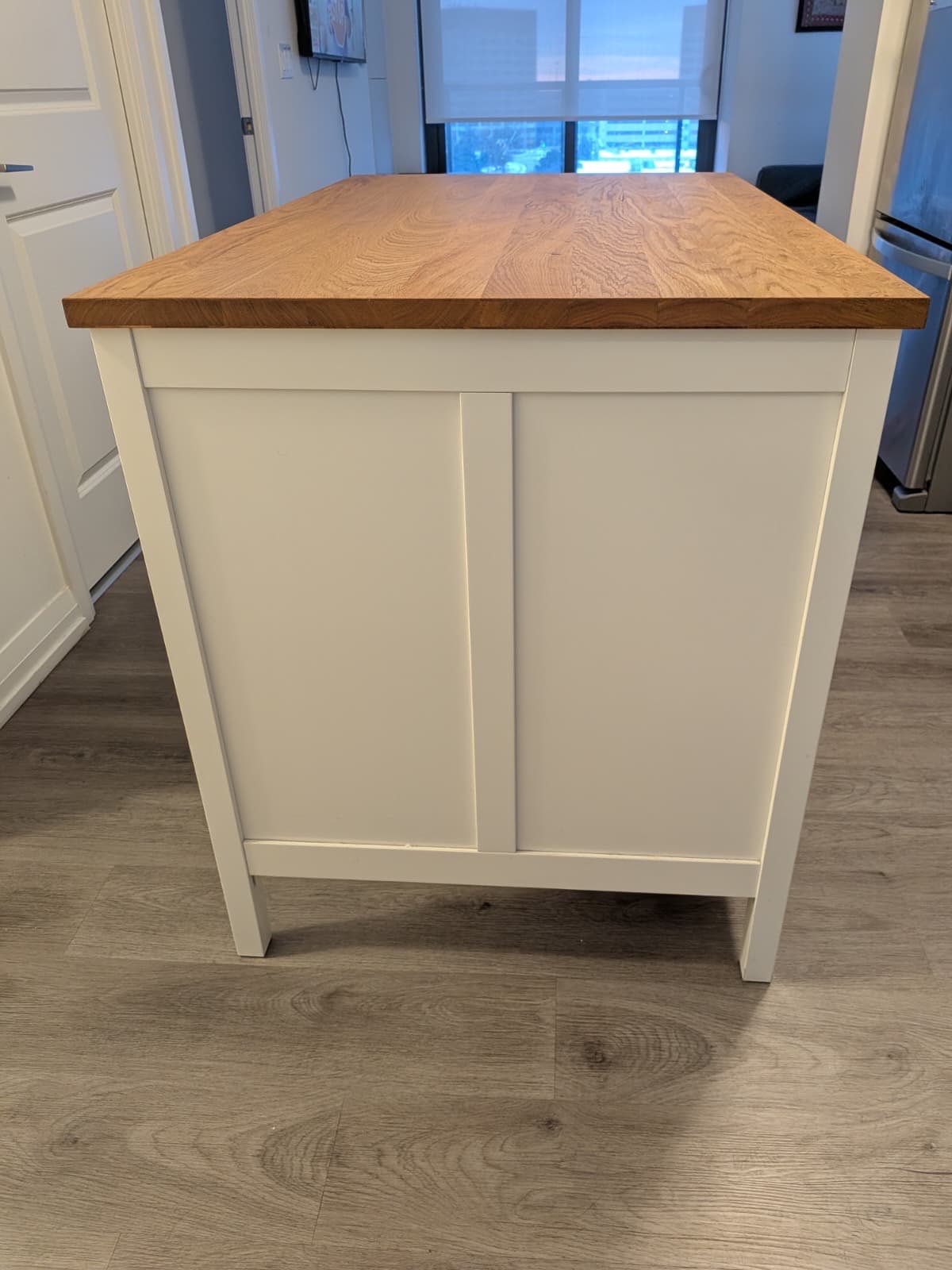 Kitchen island, off-white/oak - photo 2