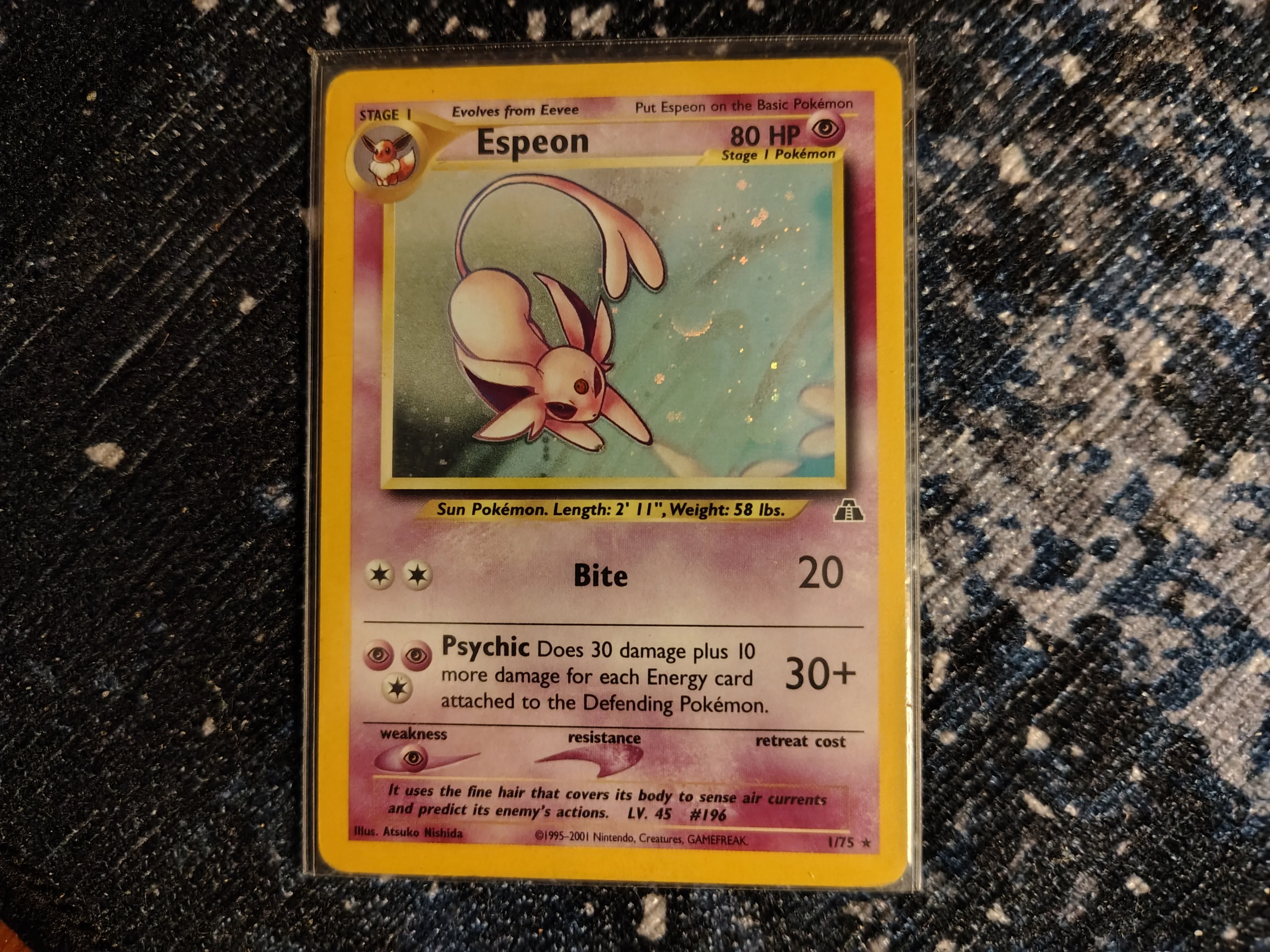Espeon - Pokemon Card Holo - Neo Discovery