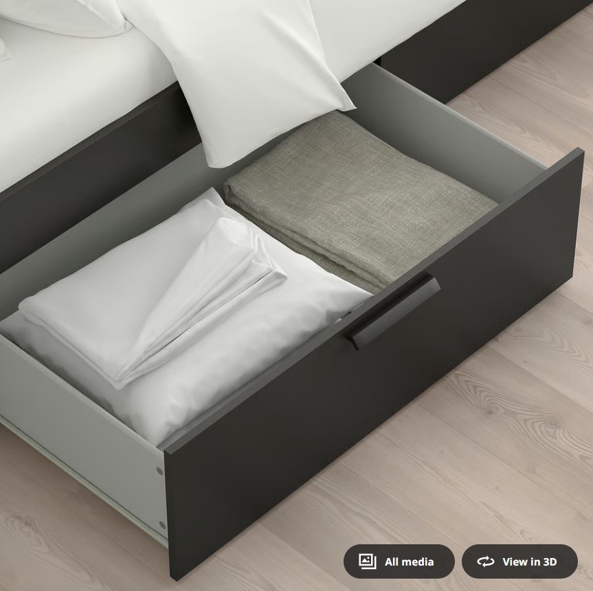 IKEA BRIMNES Bed  King Size + HAUGESUND spring mattress - photo 4