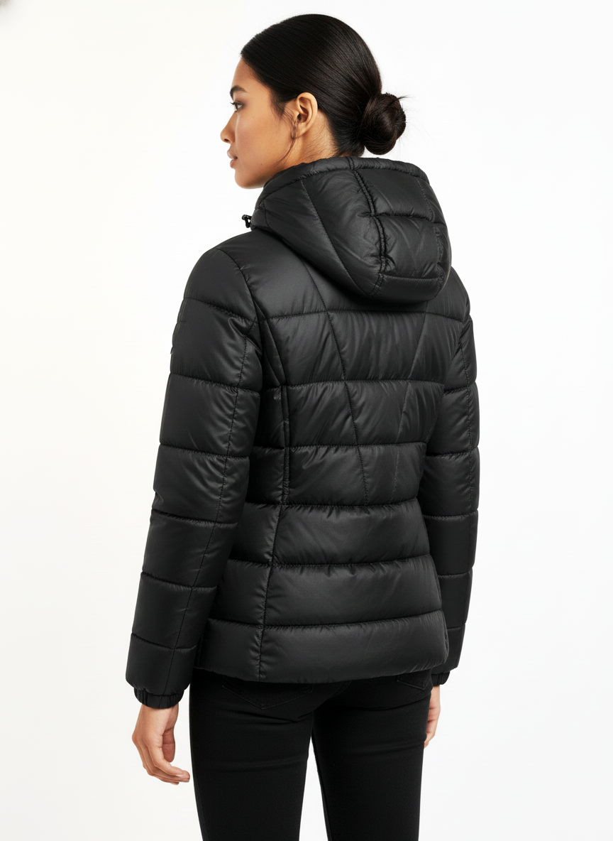 ANDREW MARC Women Blck Packable Duck Down Puffer Winter Jacket S - photo 2