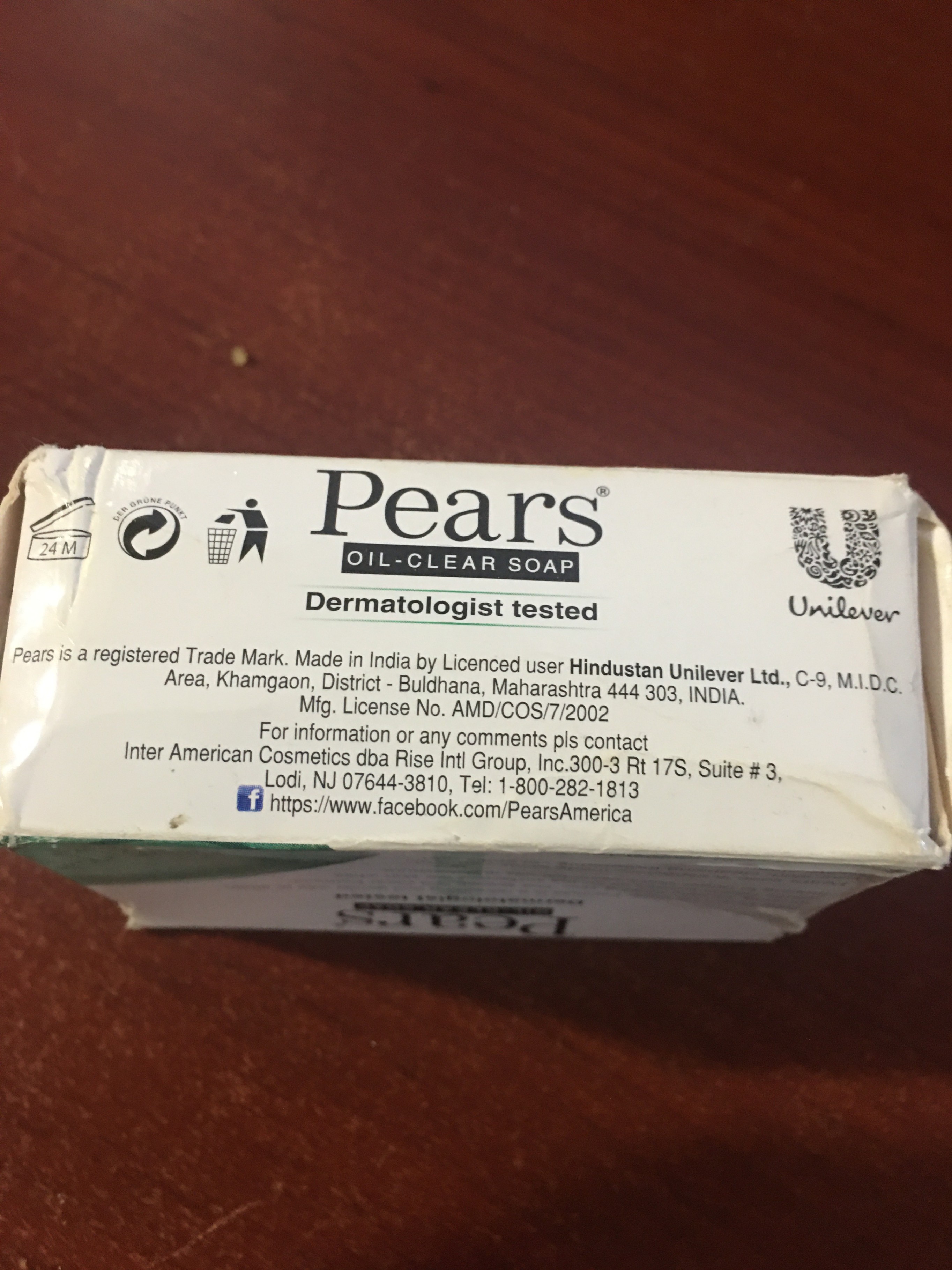Pears Oil-Clear Soap - Dermatologist Tested - photo 4