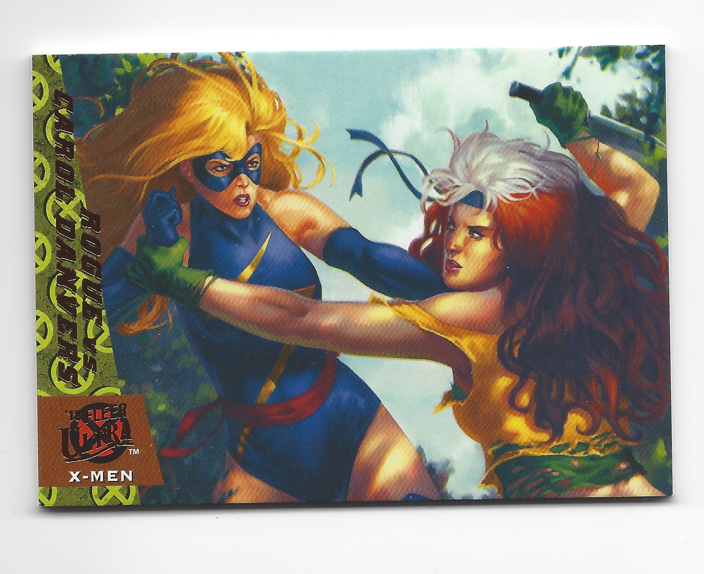2018 Fleer Ultra X-Men Trading Card #GB7 Rogue vs Carol Danvers