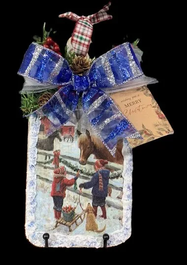 Handcrafted Christmas Wooden Cutting Board  Decorations image indicator(2)