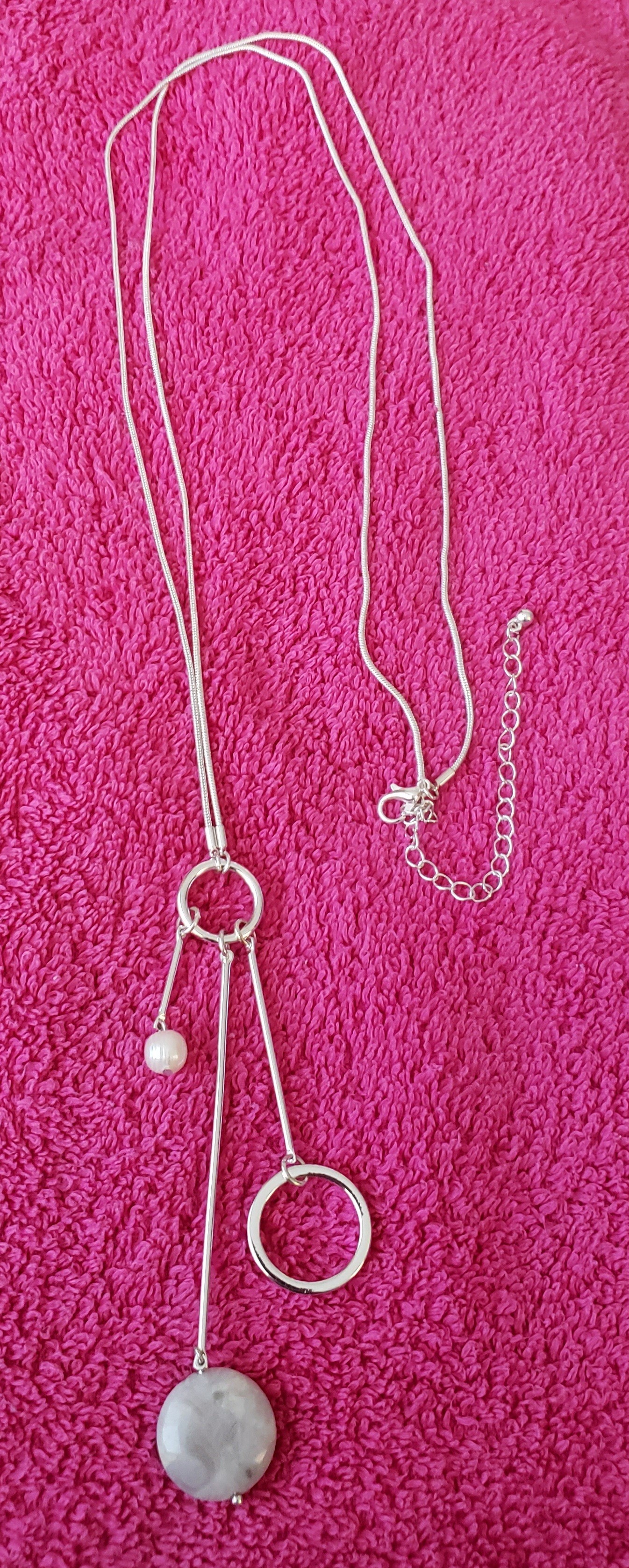 Long Silver Color Necklace - photo 2