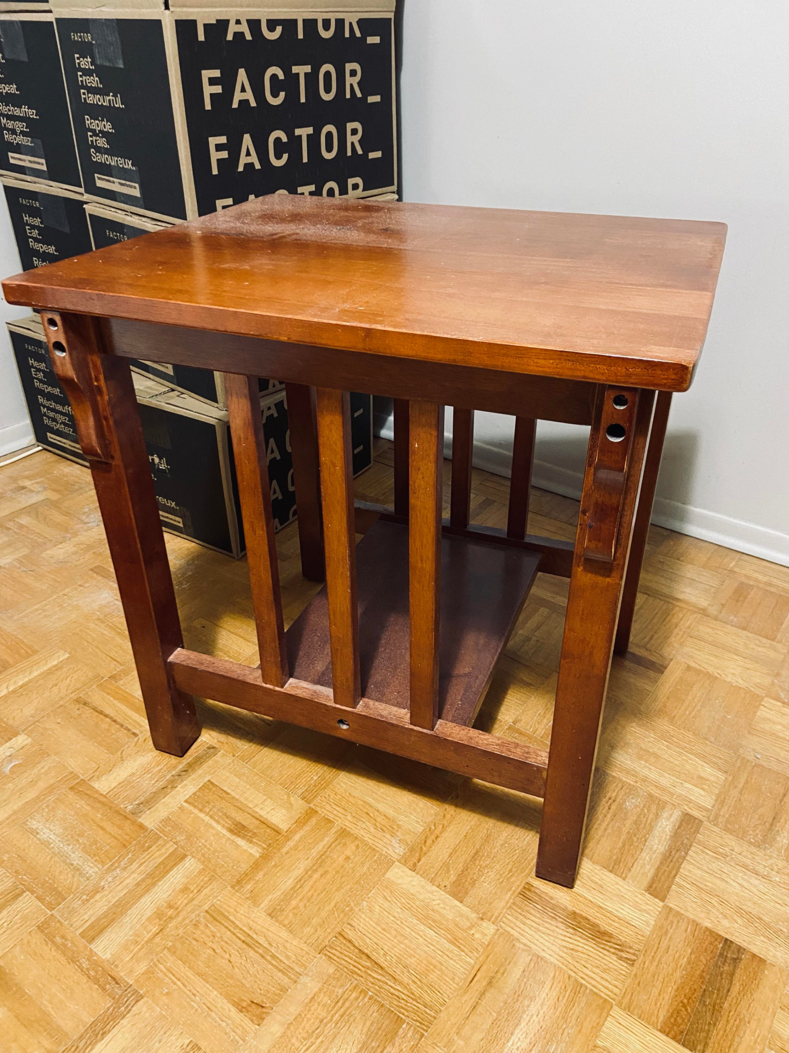 Lacquered side table